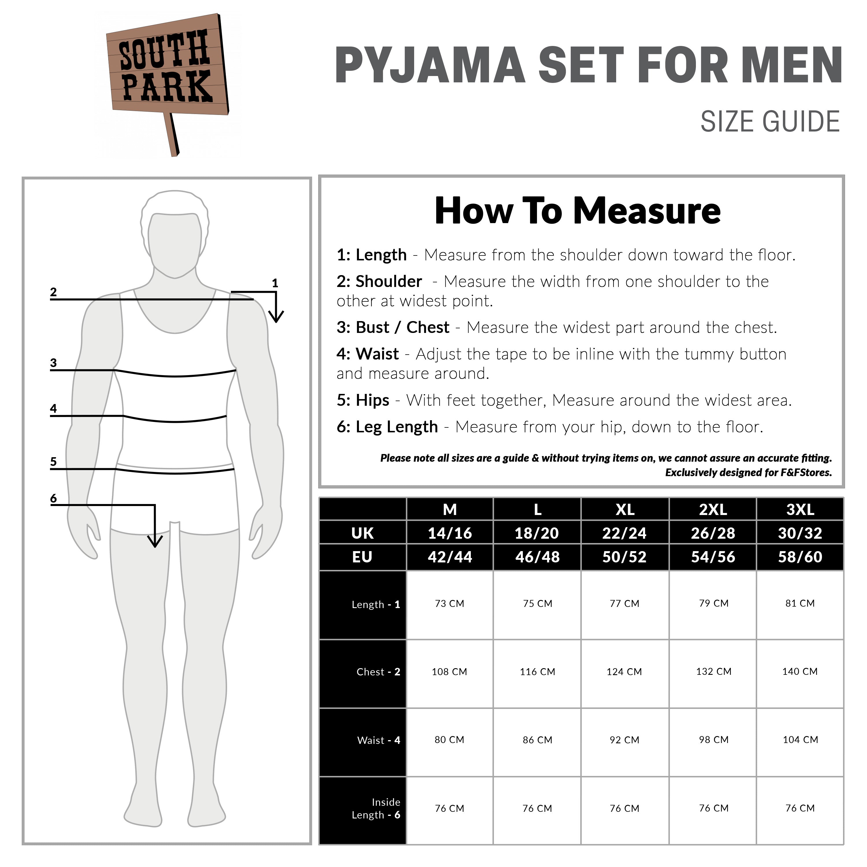 south-park-ensemble-pyjama-homme-coton-t-shirt-et-pantalon image 6