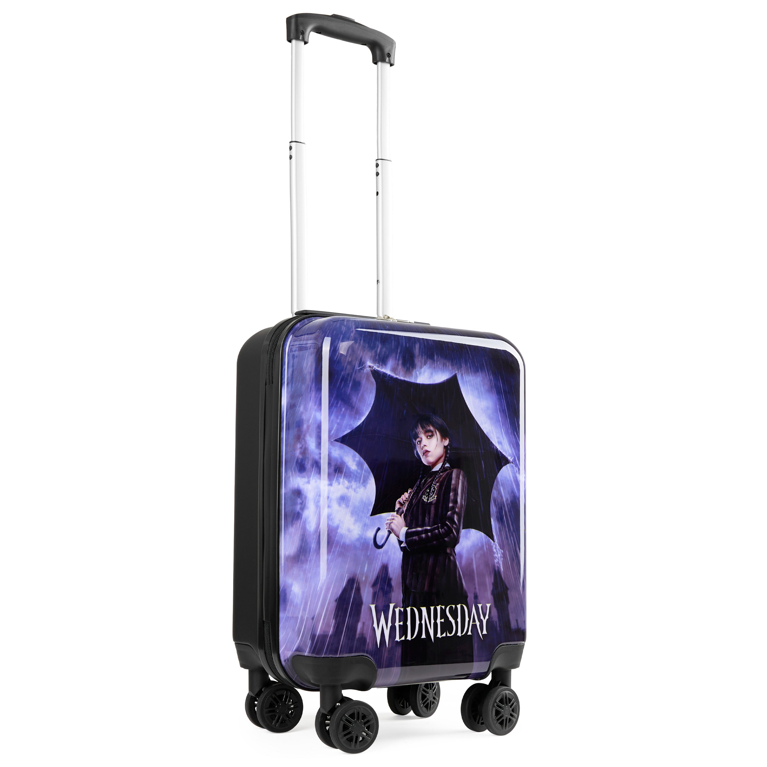 wednesday-valise-enfant-roulettes-cabine-49-cm-noire image 1