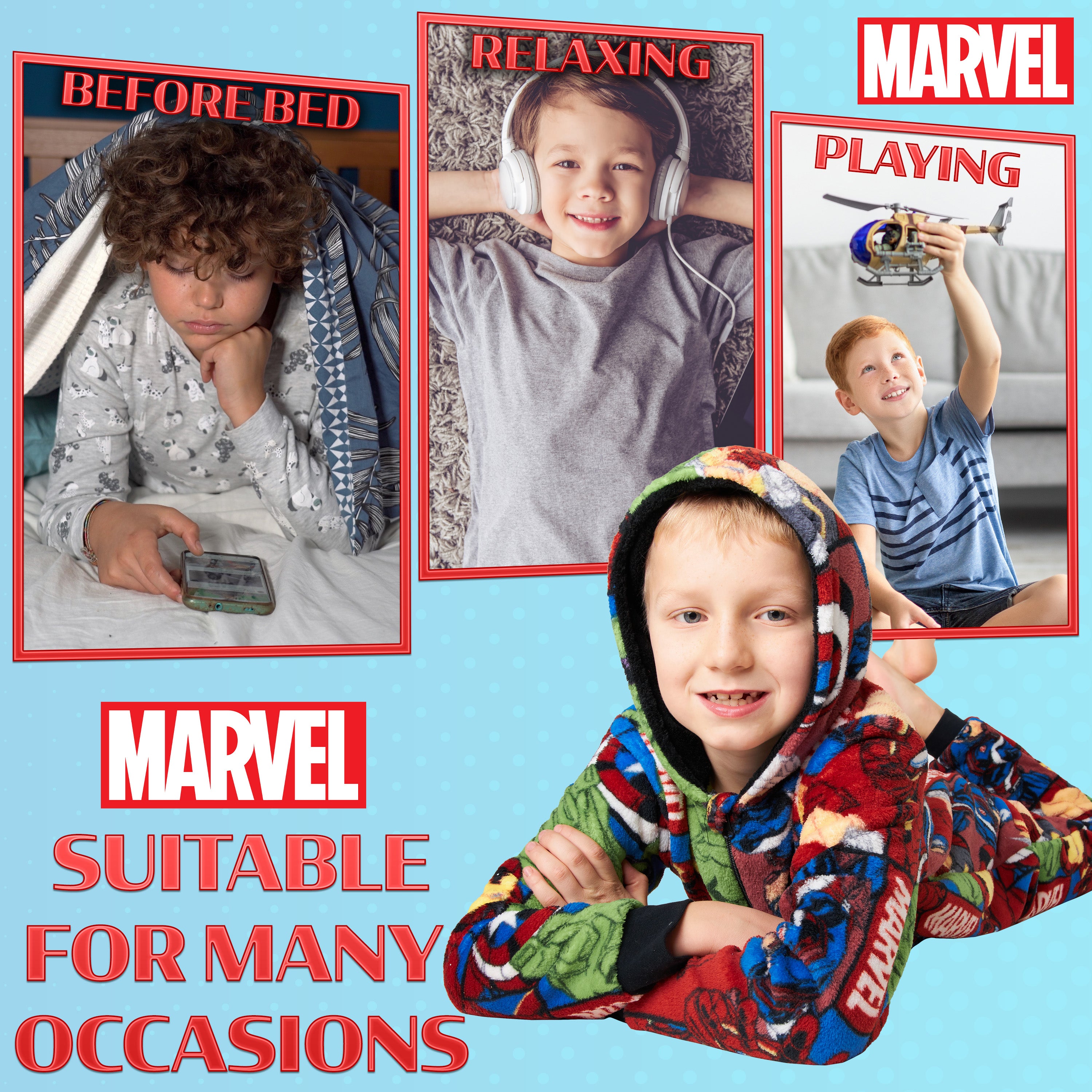 marvel-combinaison-pyjama-gar-on-polaire-7-15-ans image 4