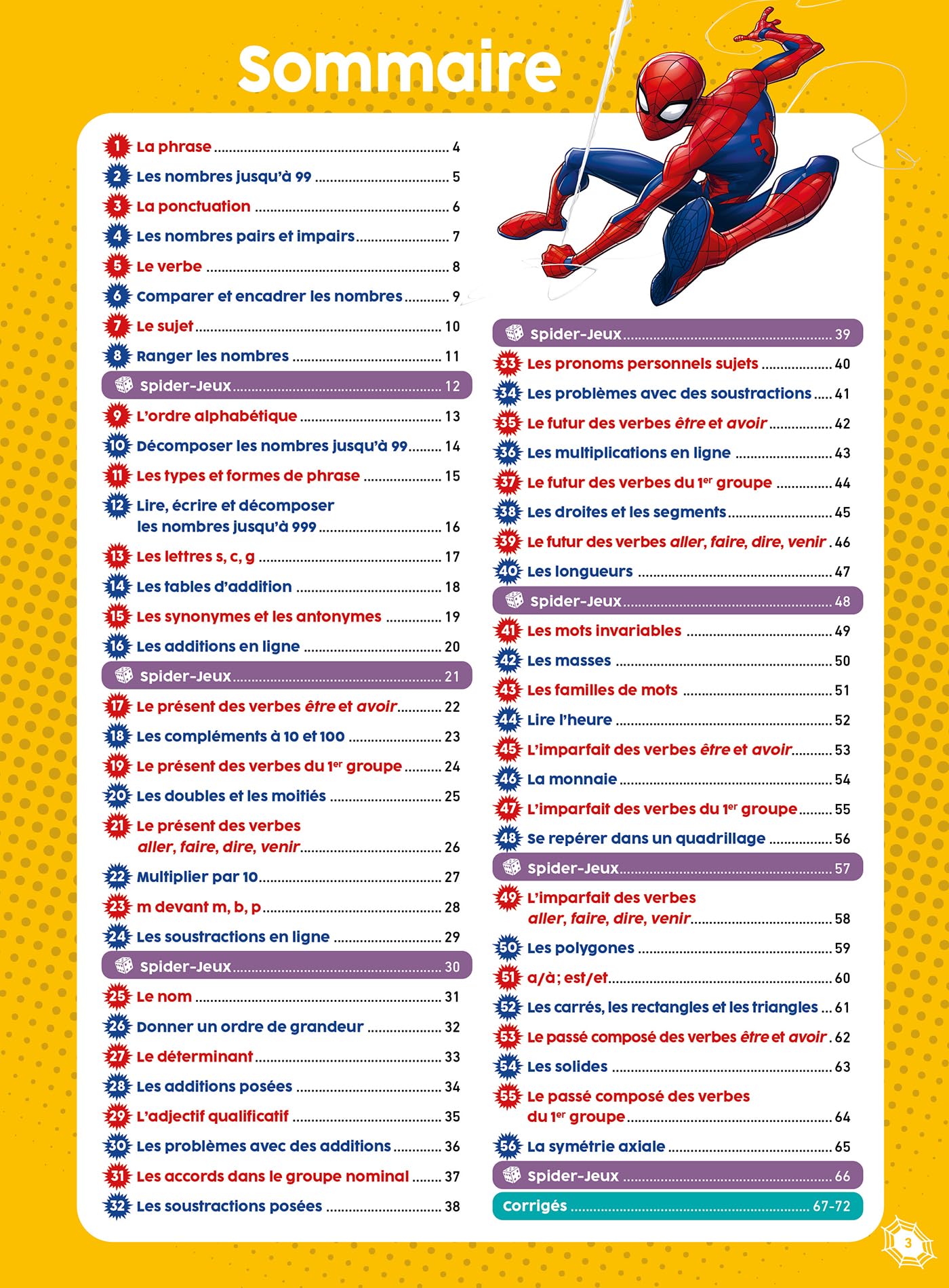 marvel-spider-man-mon-super-cahier-ce1-cahier-maths-fran-ais image 3