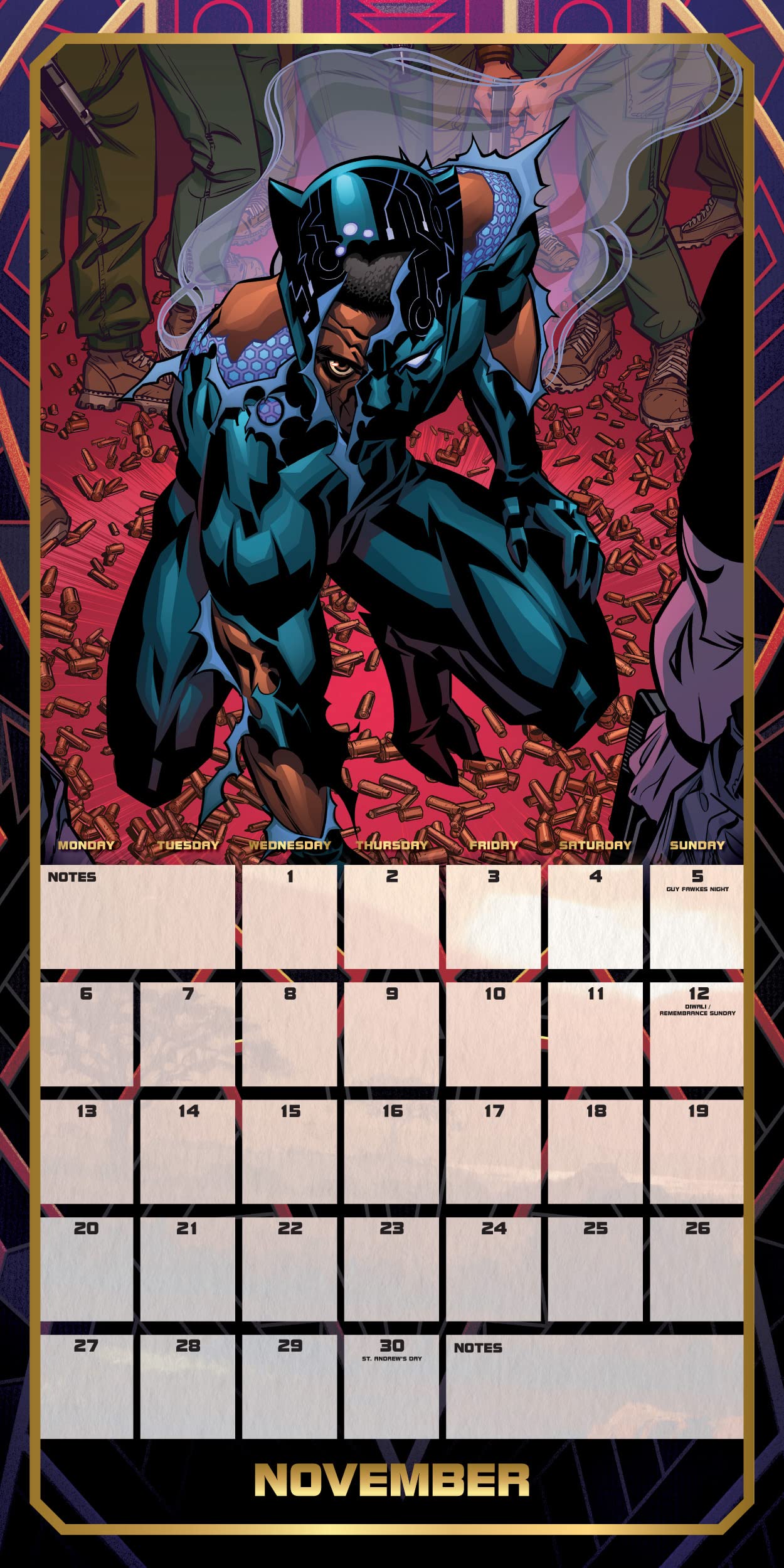 marvel-black-panther-calendrier-mural-carr-2023 image 7
