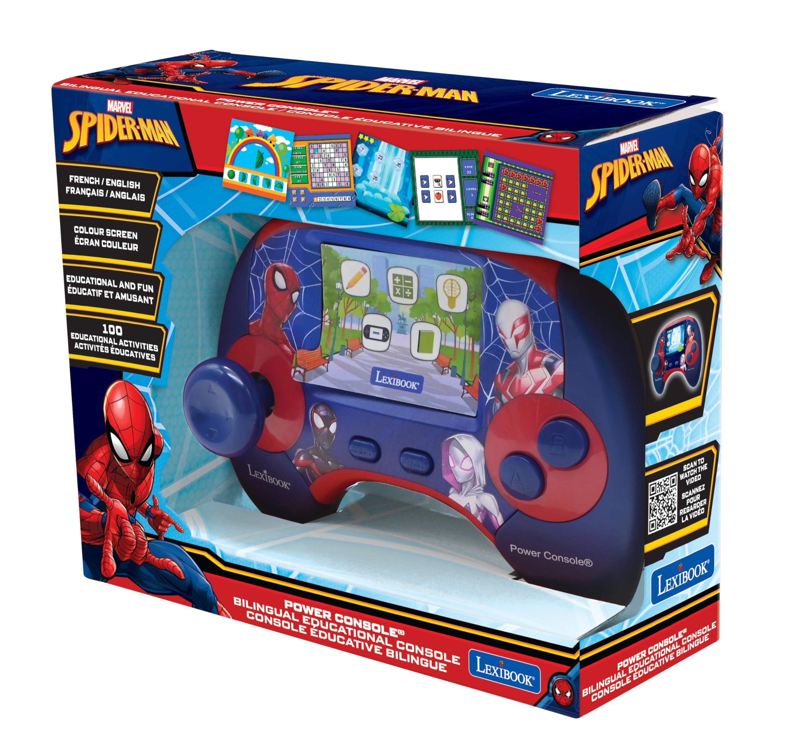 lexibook-power-console-jcg100spi1-console-ducative-spider-man-100-activit-s image 7