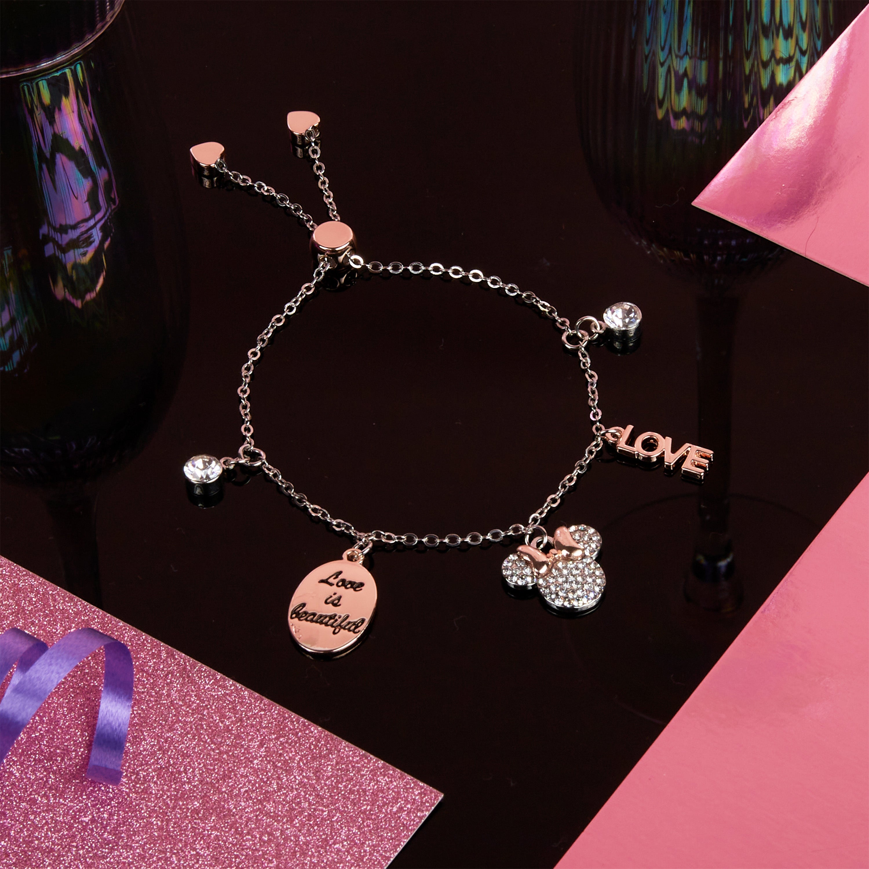 get-trend-disney-minnie-bracelet-fille-m-tal-dor image 2