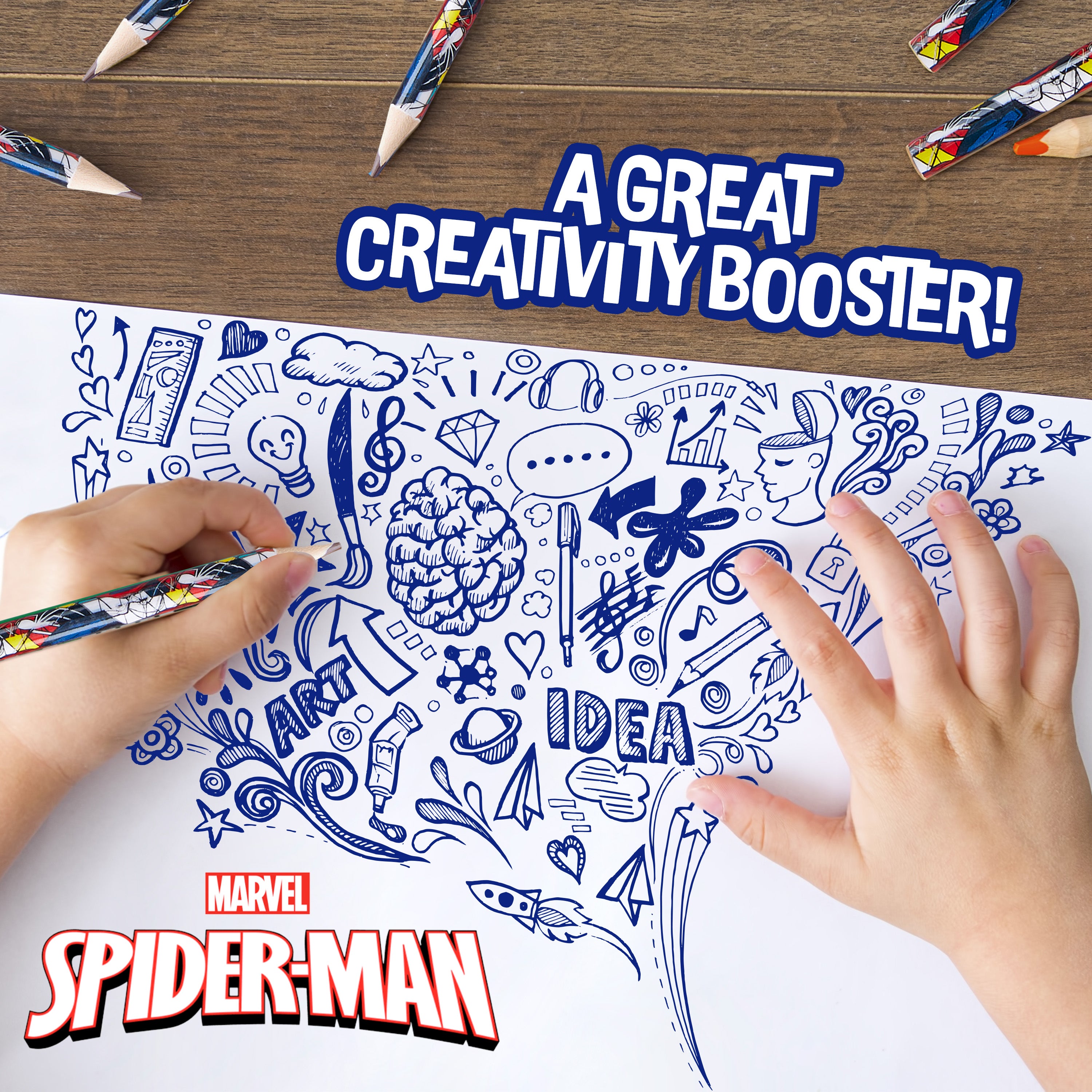 marvel-spiderman-coffret-72-crayons-de-couleur-enfant image 6