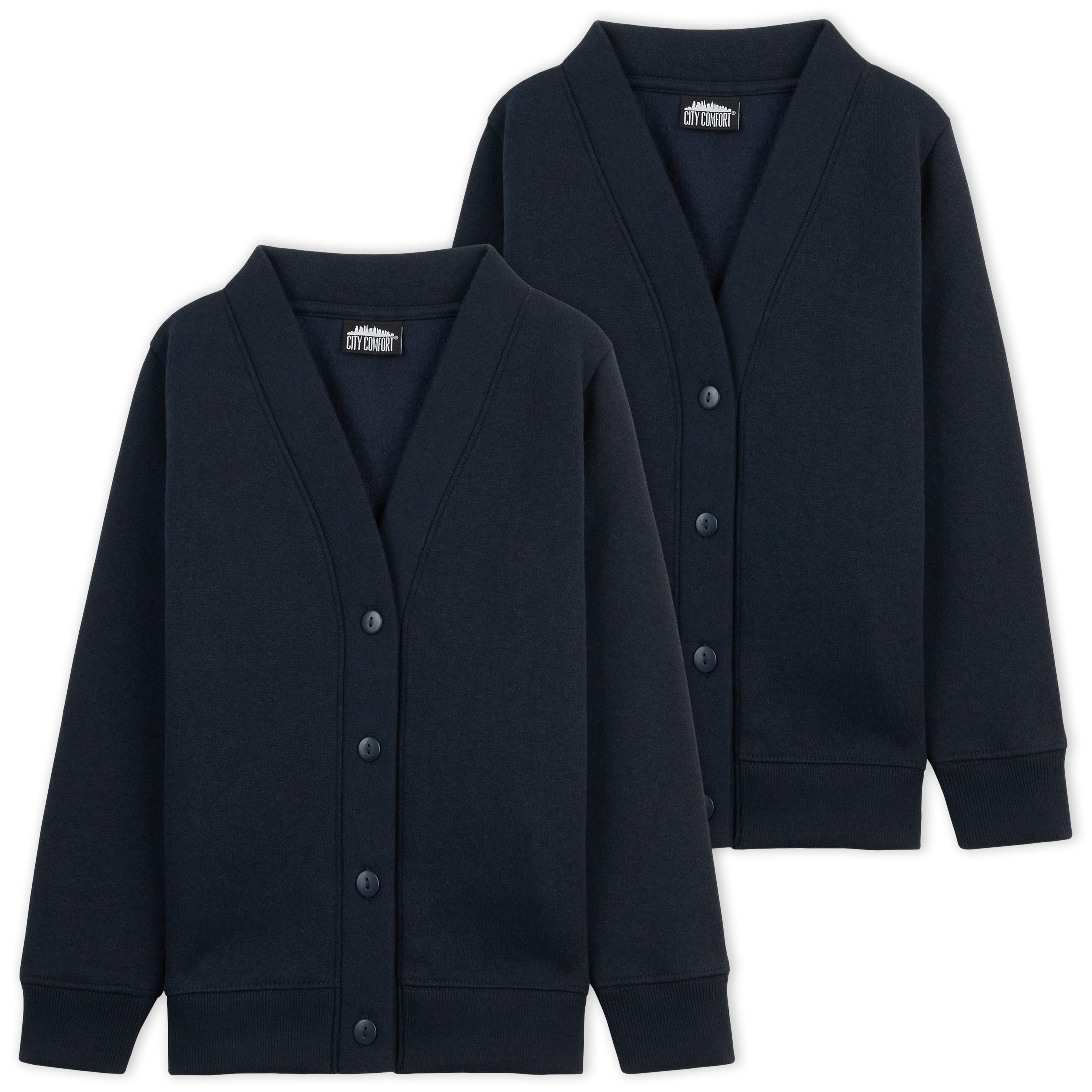 citycomfort-lot-2-cardigans-cole-enfant-noir-coton-7-8-ans image 8