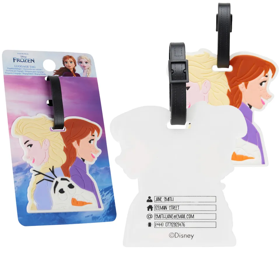 disney-frozen-anna-et-elsa-tiquette-bagage-pvc-souple image 1