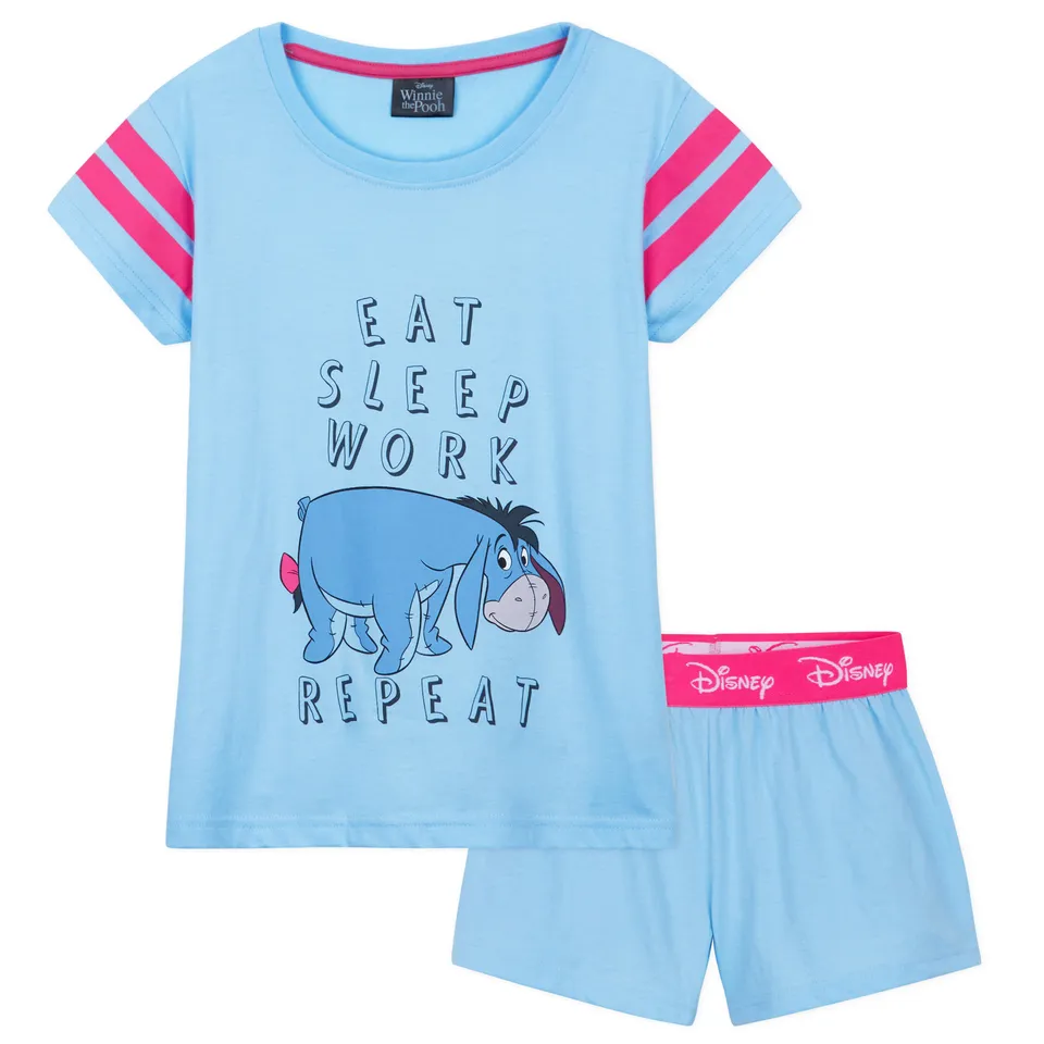 pyjama-disney-bourriquet-fille-short-7-8-ans-coton image 1