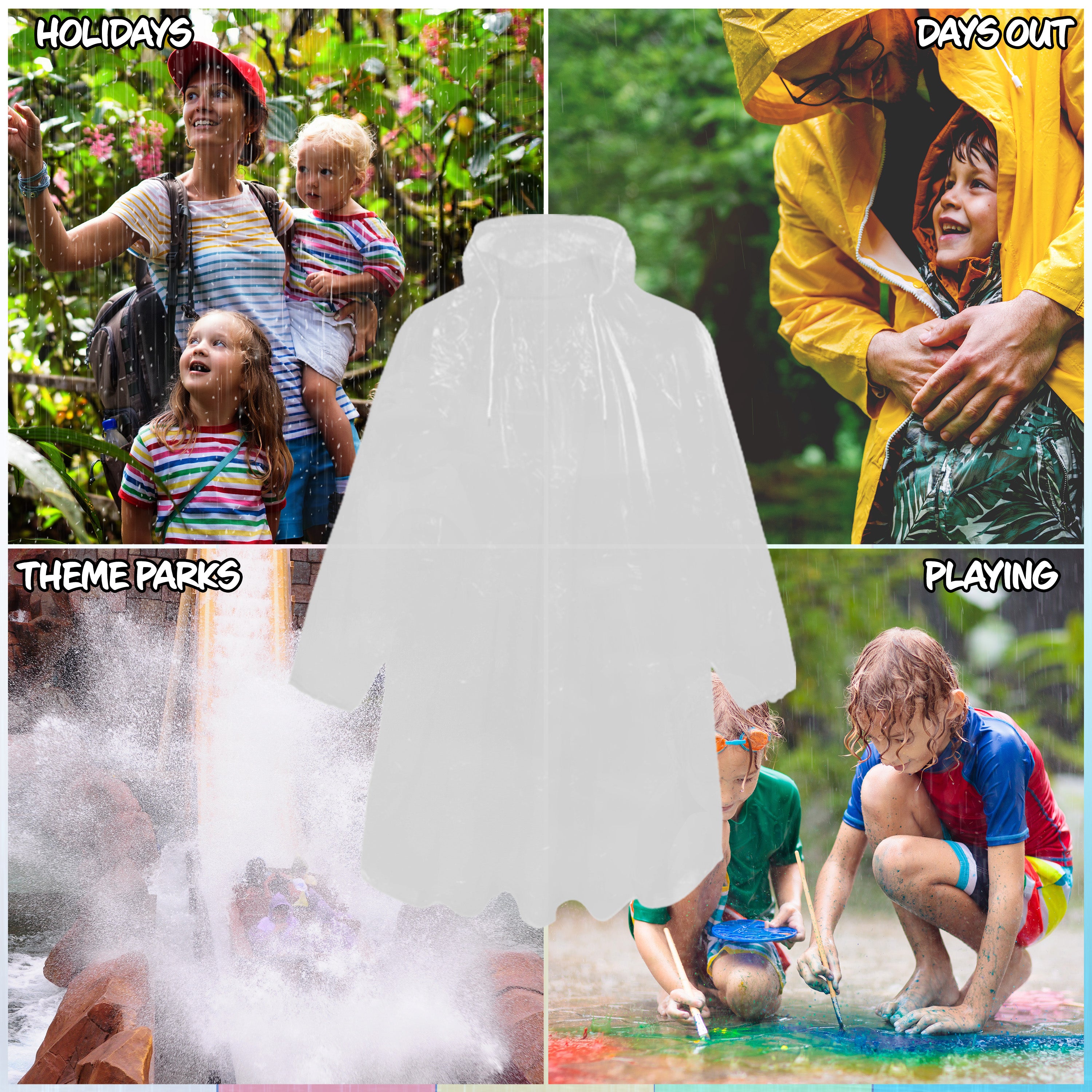 citycomfort-poncho-pluie-jetable-enfant-transparent-lot-5 image 4