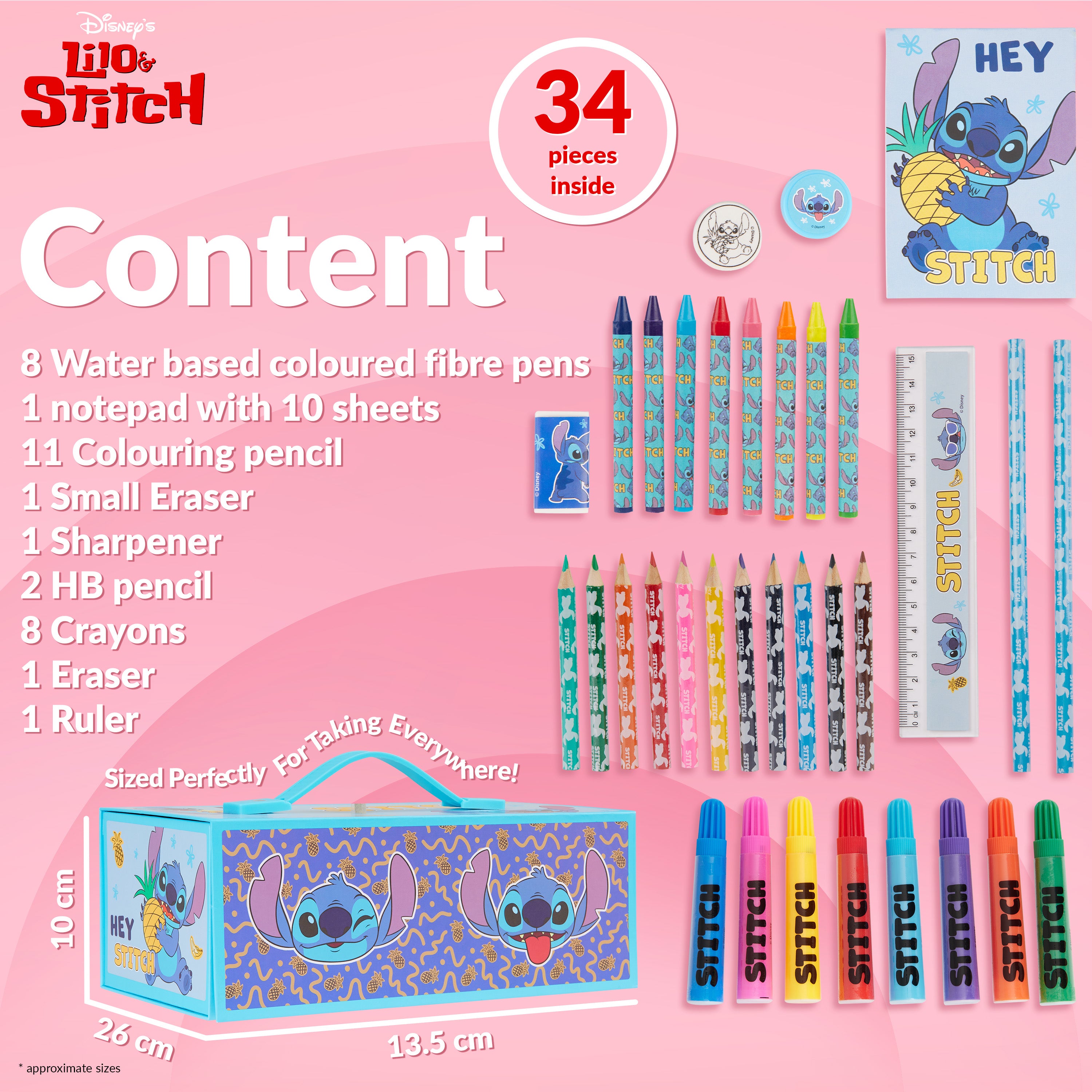 get-trend-school-supplies-stitch-coffret-dessin-30-pi-ces-bleu image 6