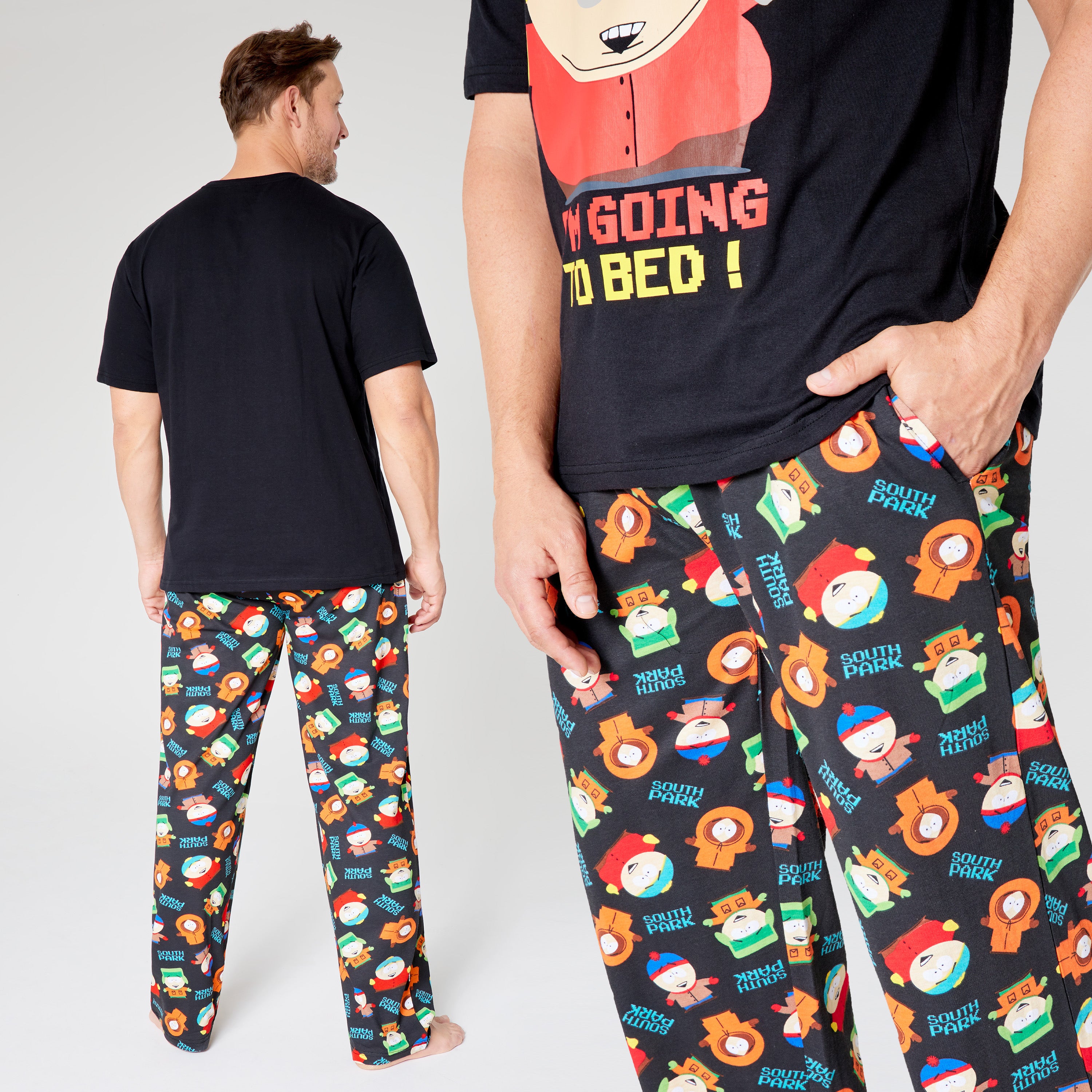 south-park-ensemble-pyjama-homme-coton-t-shirt-et-pantalon image 4