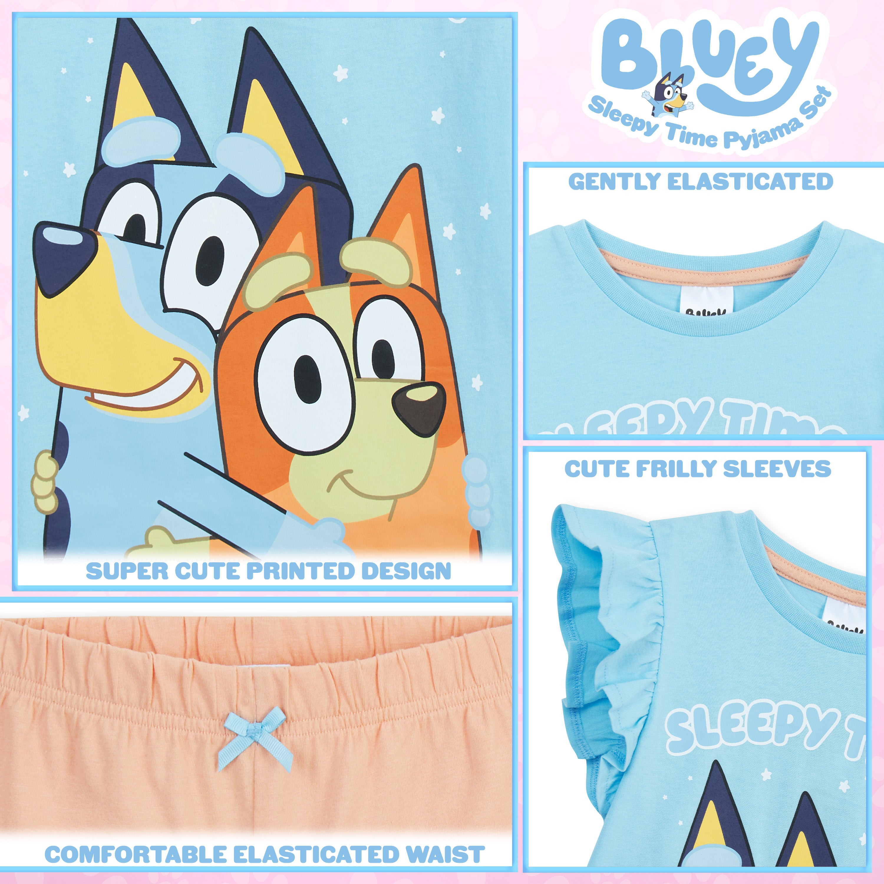 bluey-pyjama-short-fille-t-2-pi-ces-5-6-ans image 5