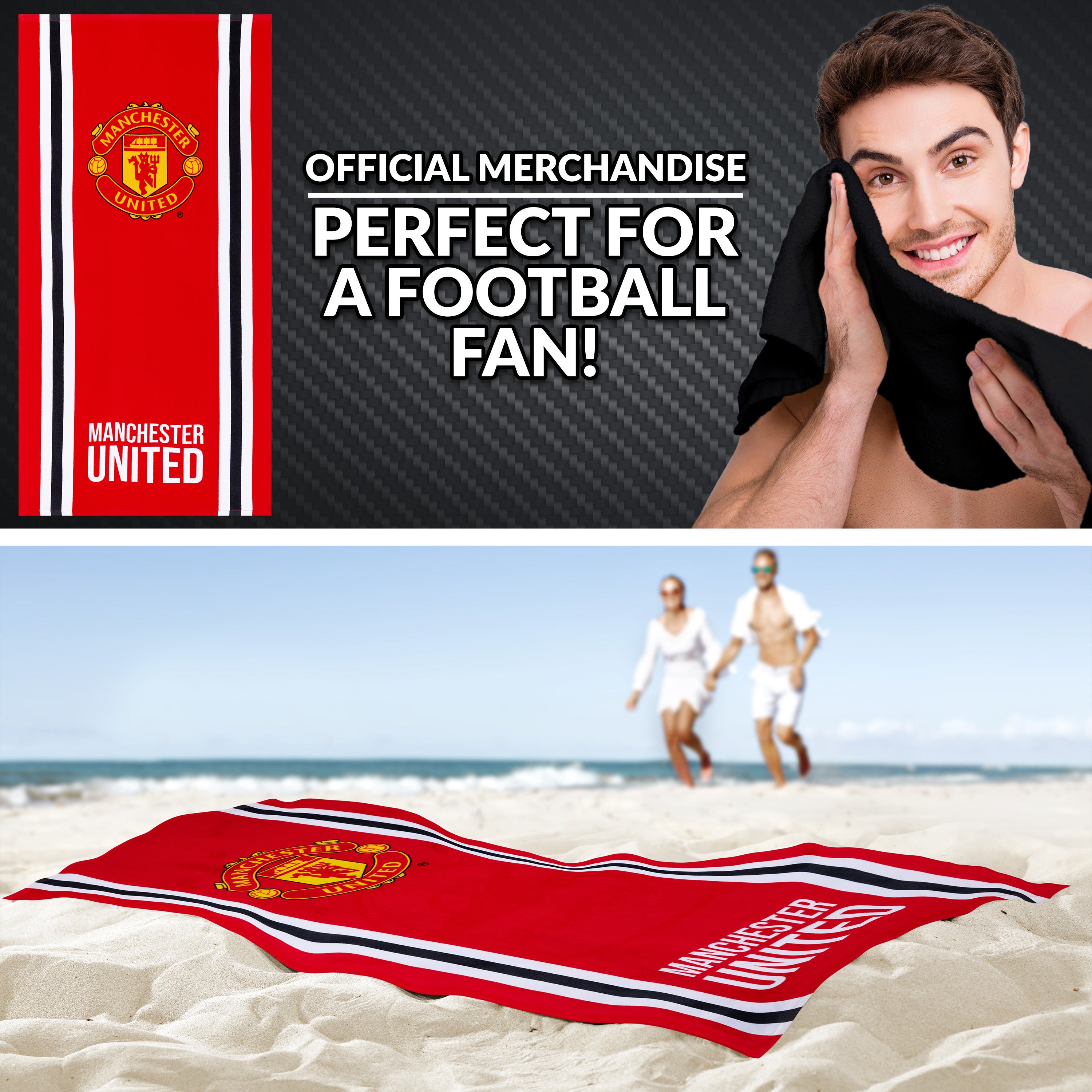 manchester-united-serviette-bain-coton-137x69-cm image 2