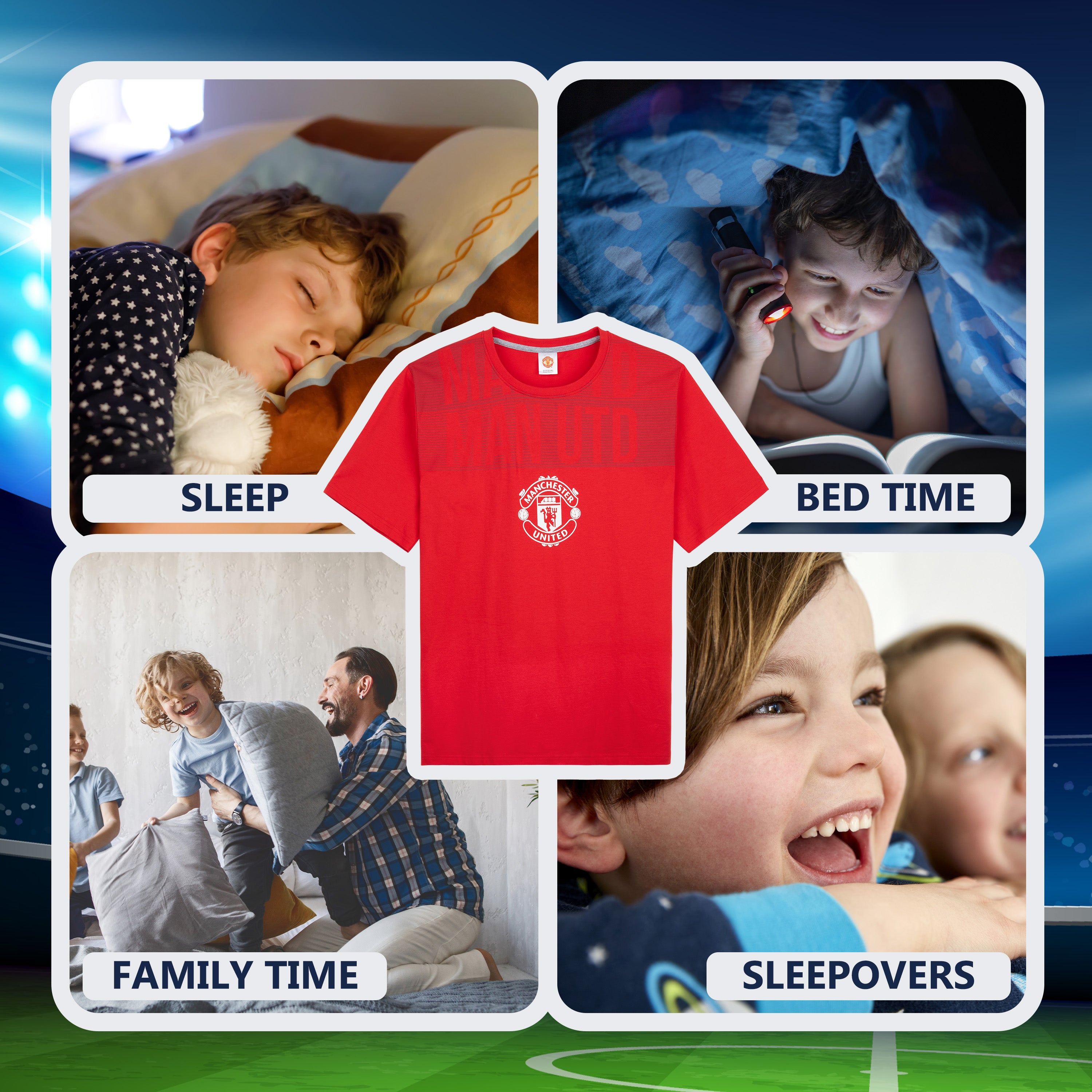 manchester-united-pyjama-court-gar-on-rouge-11-12-ans image 4
