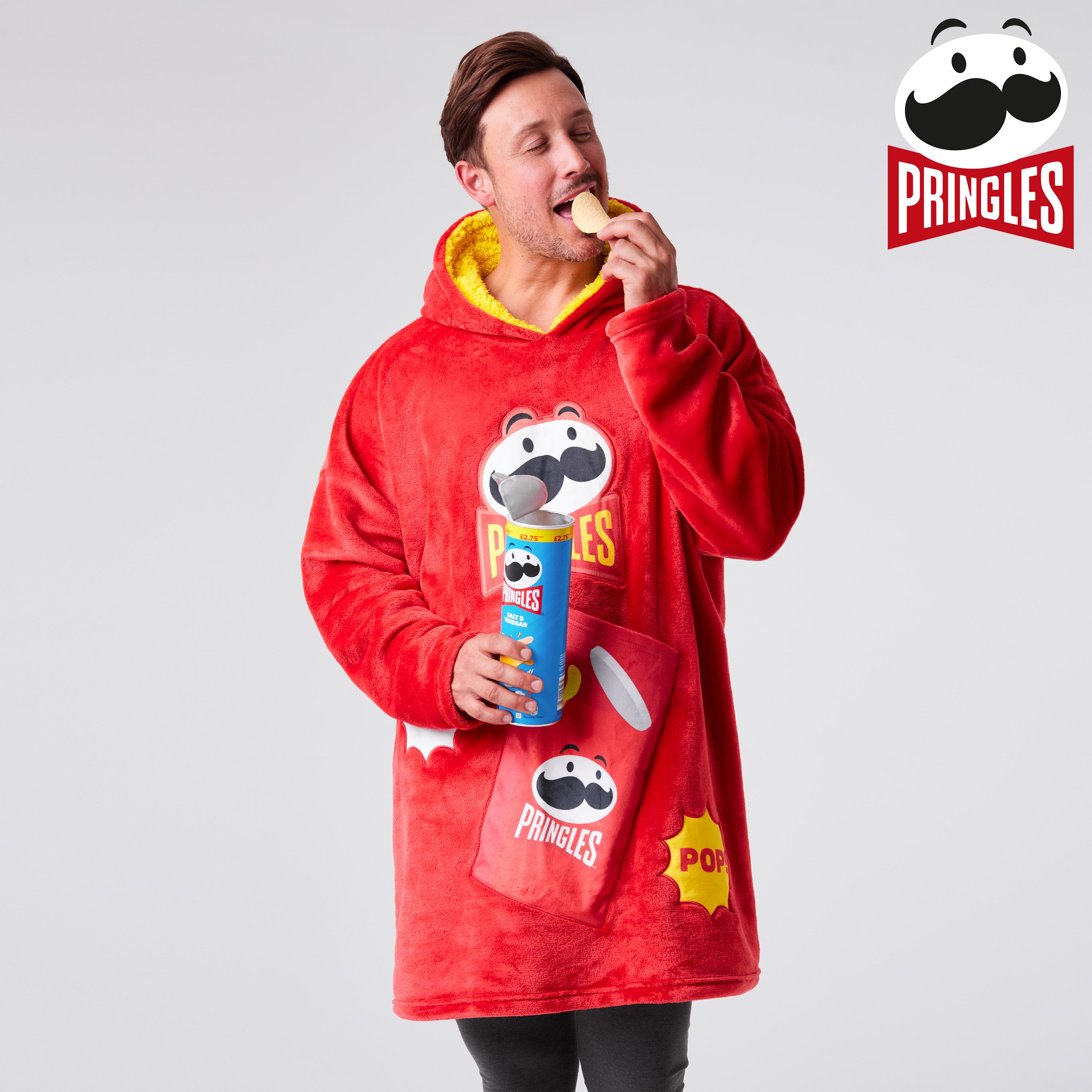 pringles-sweat-plaid-adulte-oversize-polaire-capuche image 3