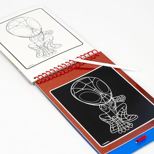 marvel-spidey-set-papeterie-scratch-book-enfant-autocollants image 6