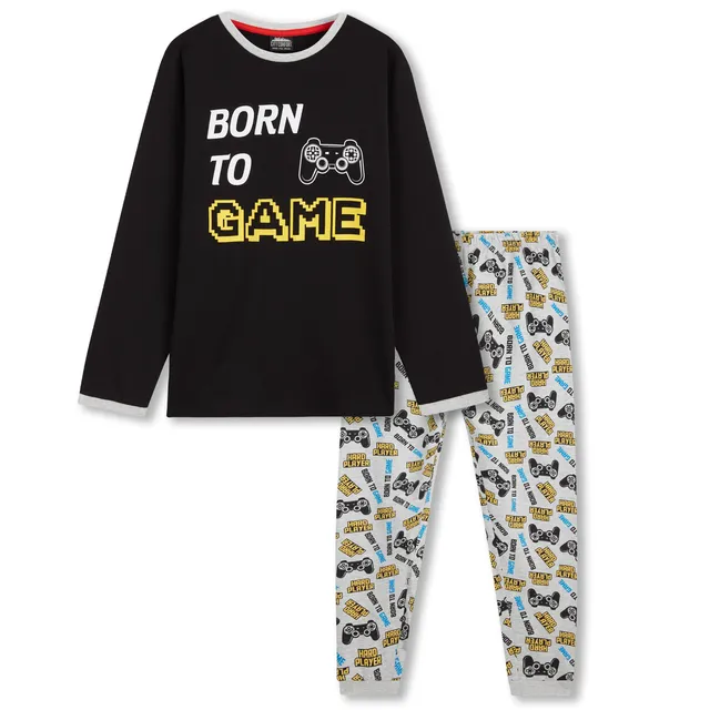 pyjama-gamer-gar-on-citycomfort-coton-manches-longues image 1