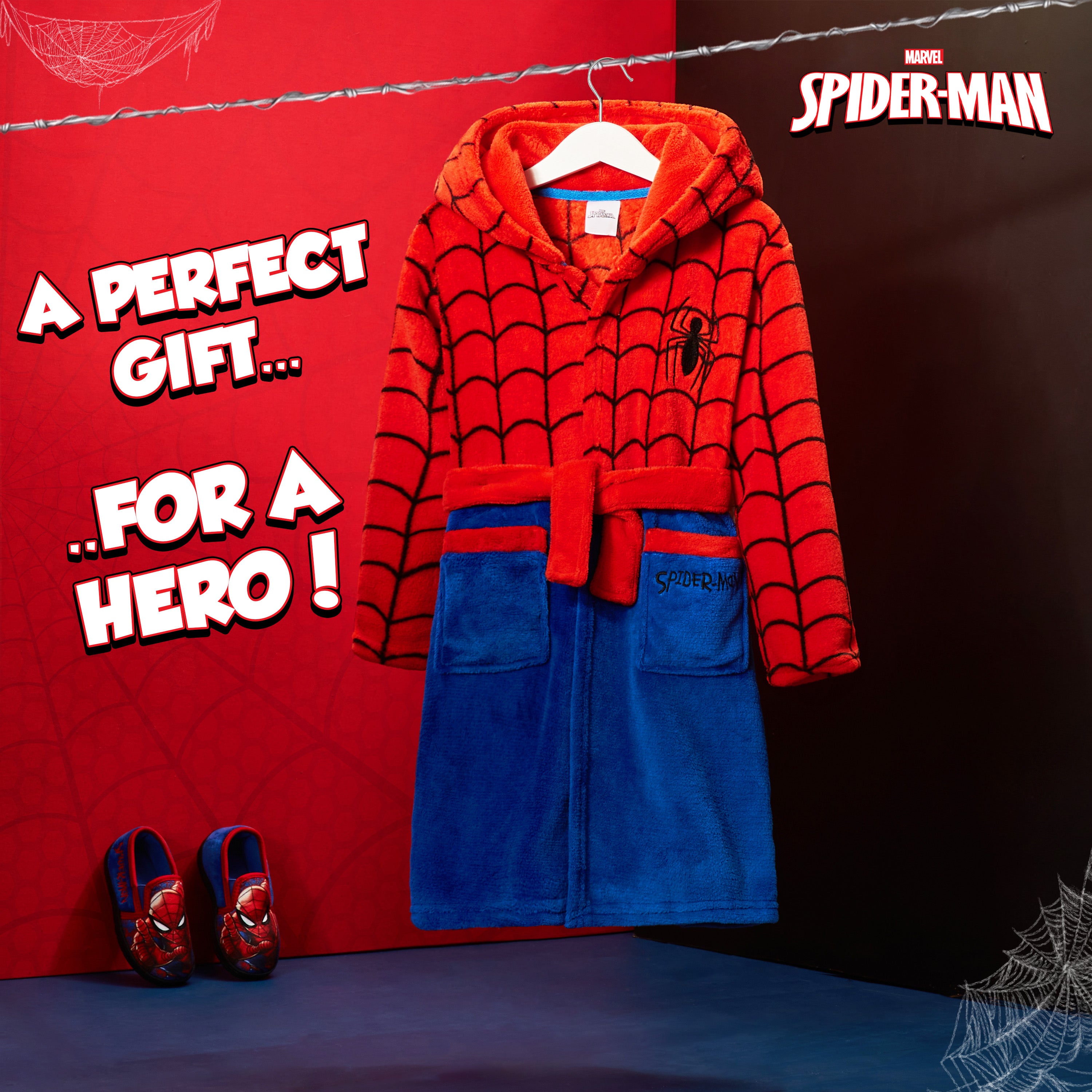 get-trend-marvel-spiderman-peignoir-gar-on-polaire-5-6-ans-capuche image 2