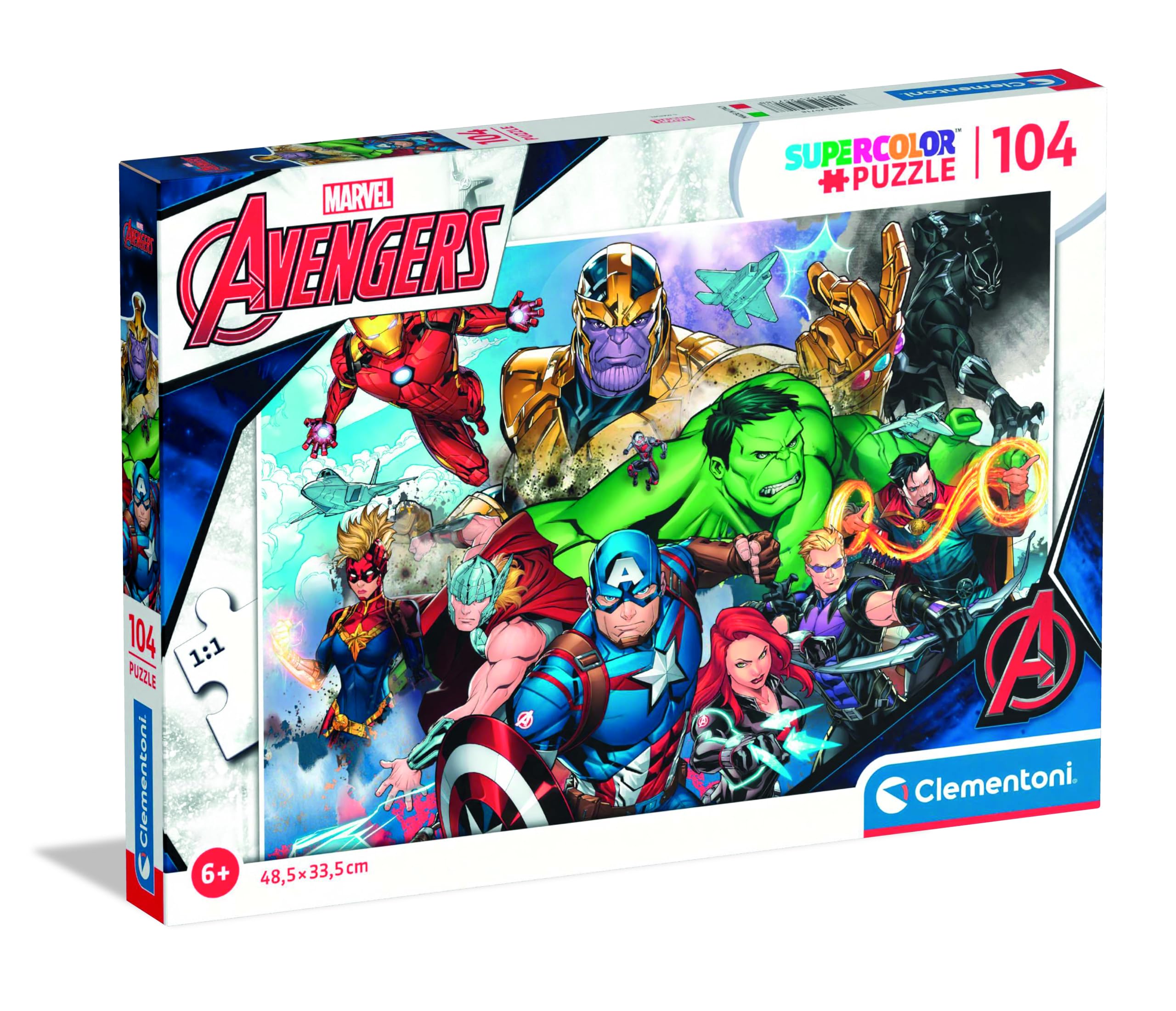 clementoni-avengers-puzzle-enfant-104-pi-ces-supercolor-6-8-ans image 1