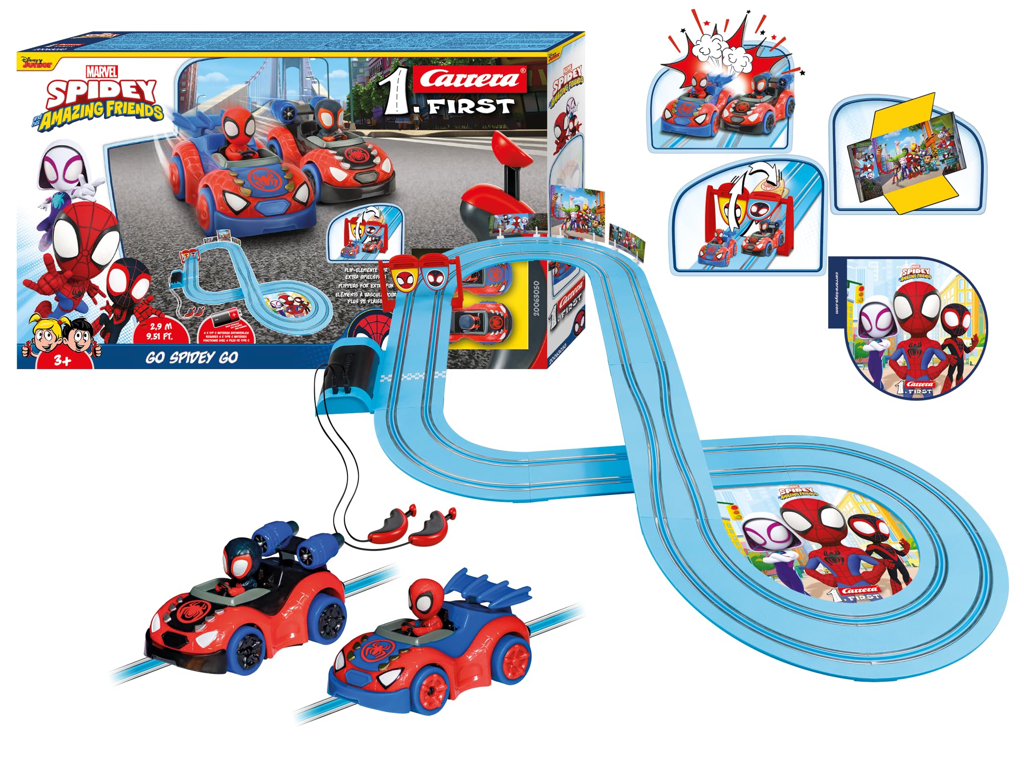 carrera-first-20063050-voiture-circuit-spidey-2-9 image 1