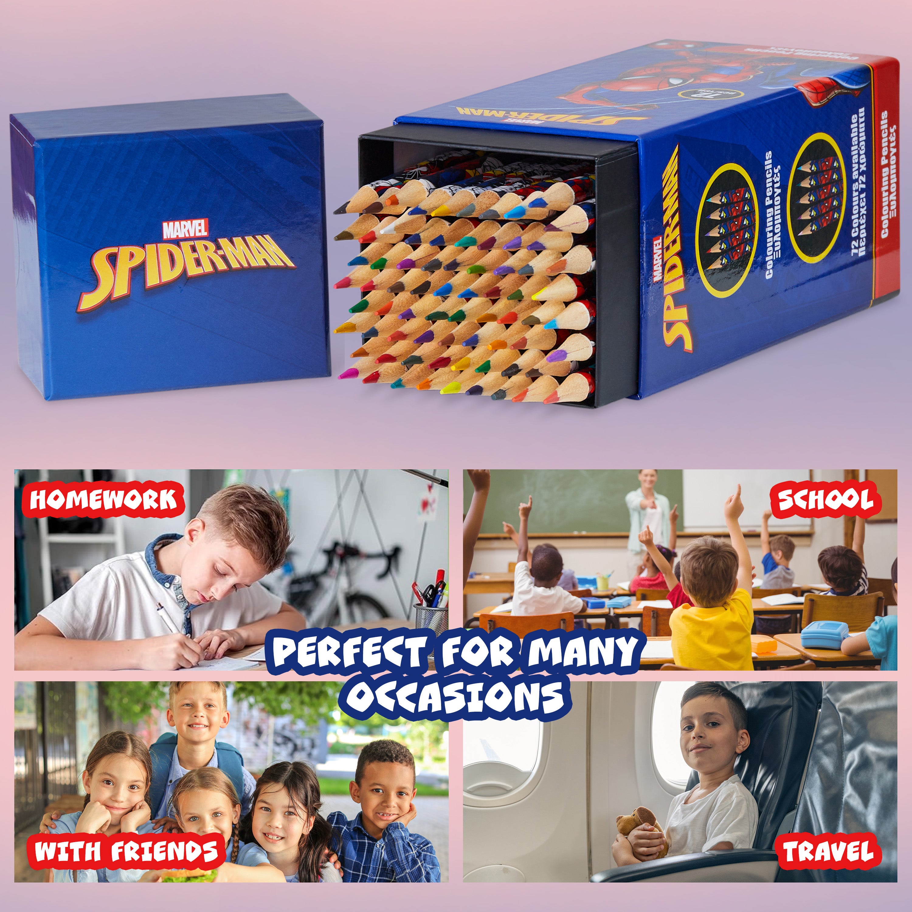 marvel-spiderman-coffret-72-crayons-de-couleur-enfant image 4