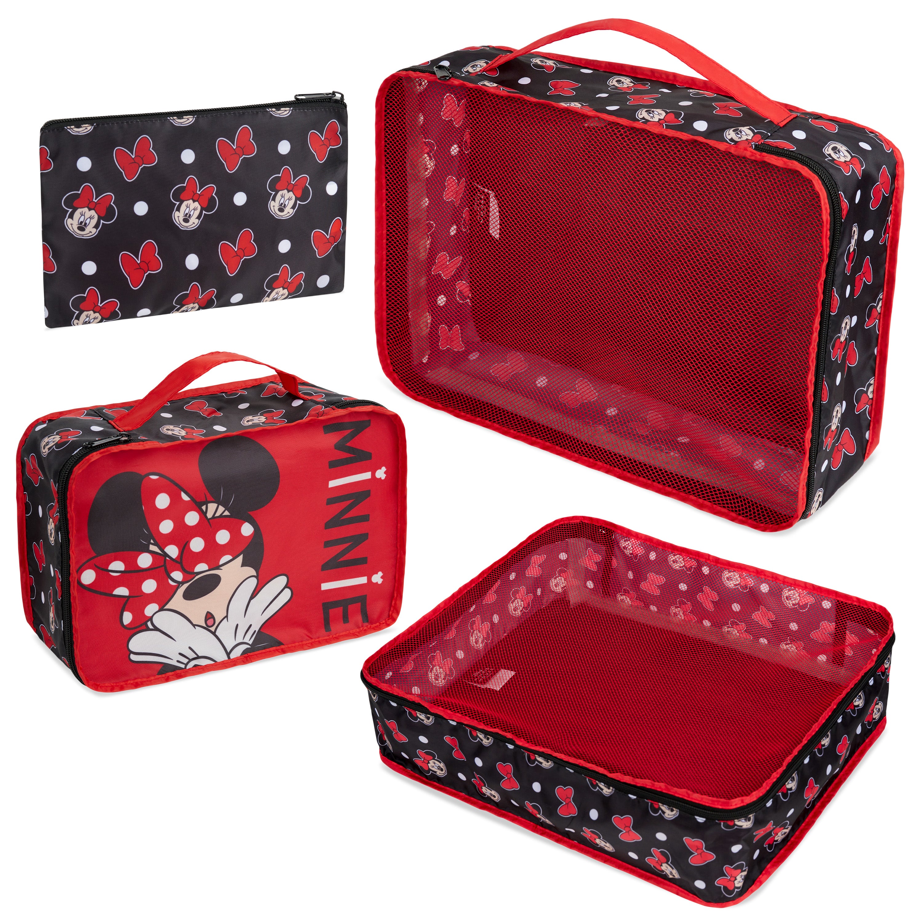 disney-minnie-mouse-organiseurs-valise-lot-4-cubes-rouges image 1