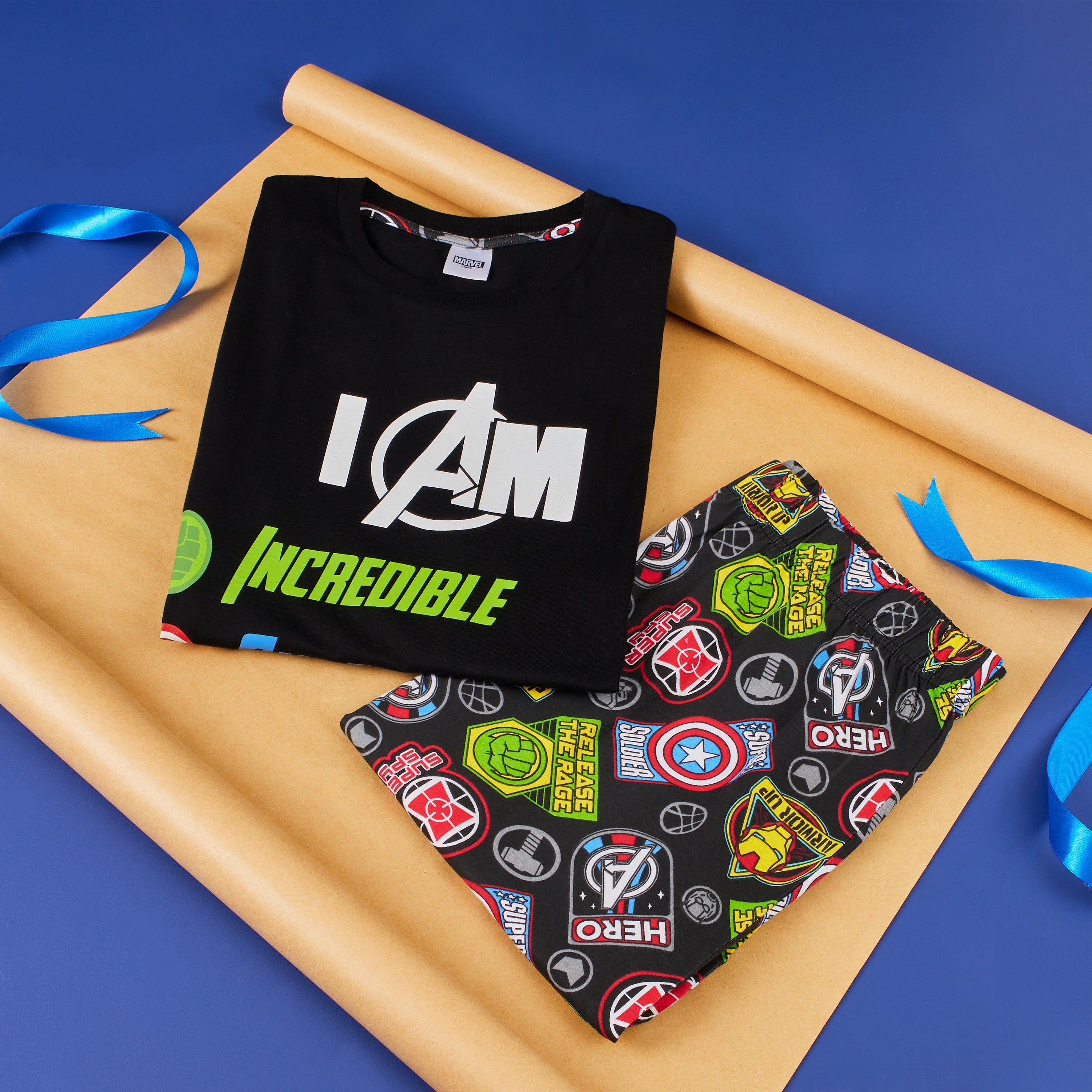 get-trend-men-pyjama-avengers-homme-manches-courtes-taille-l image 2