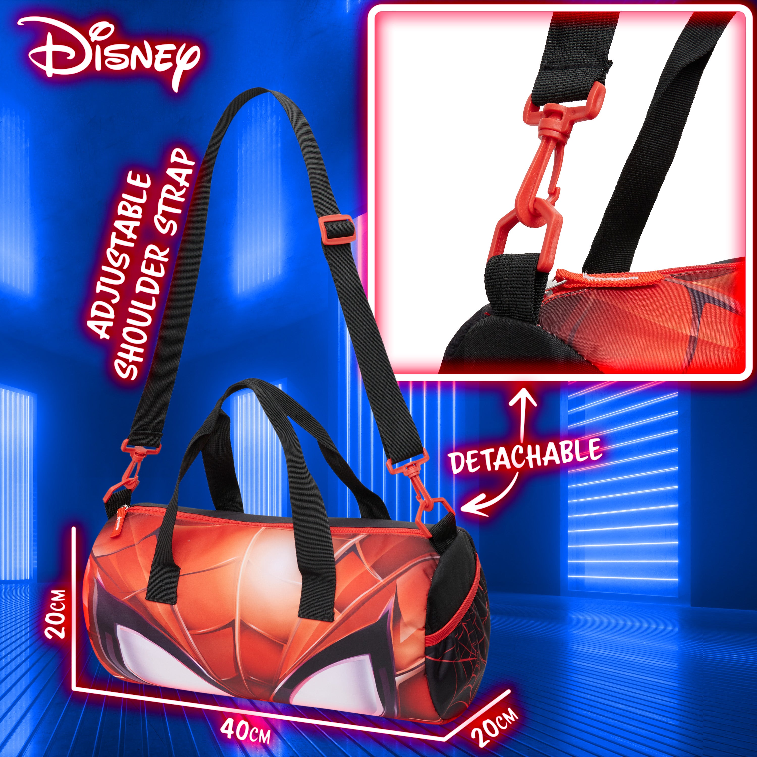 disney-spiderman-sac-de-sport-enfant-noir-rouge-40-cm image 6