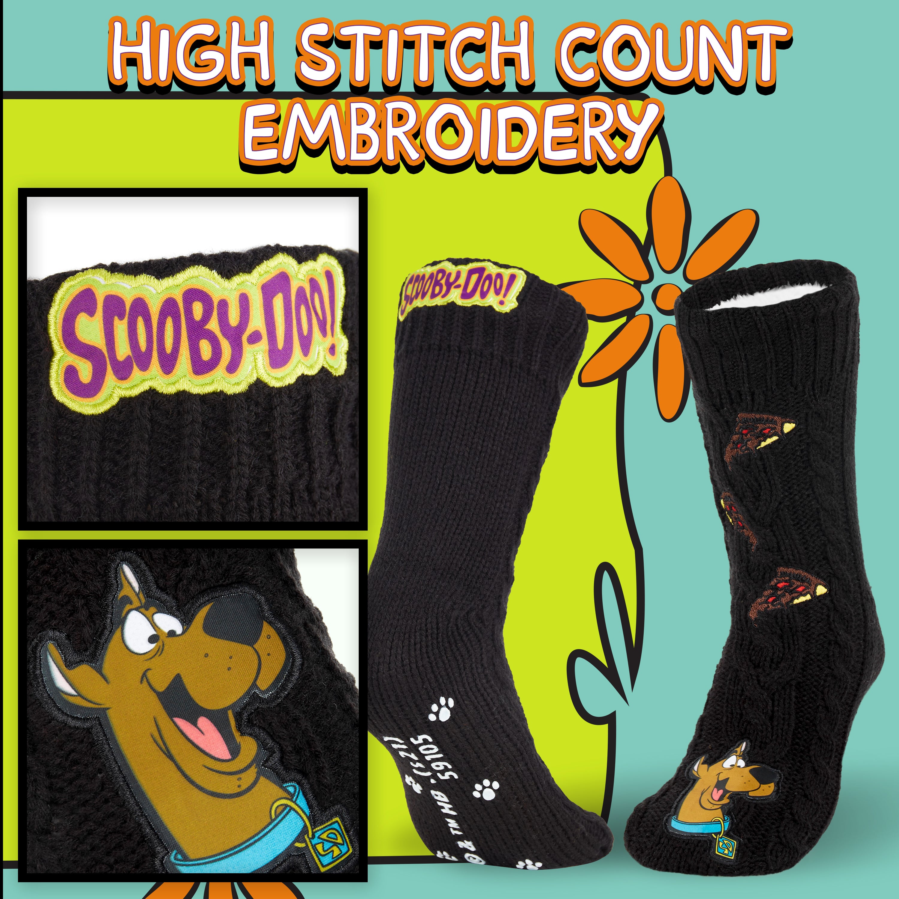 scooby-doo-chaussons-chaussettes-homme-pilou-antiderapantes image 3