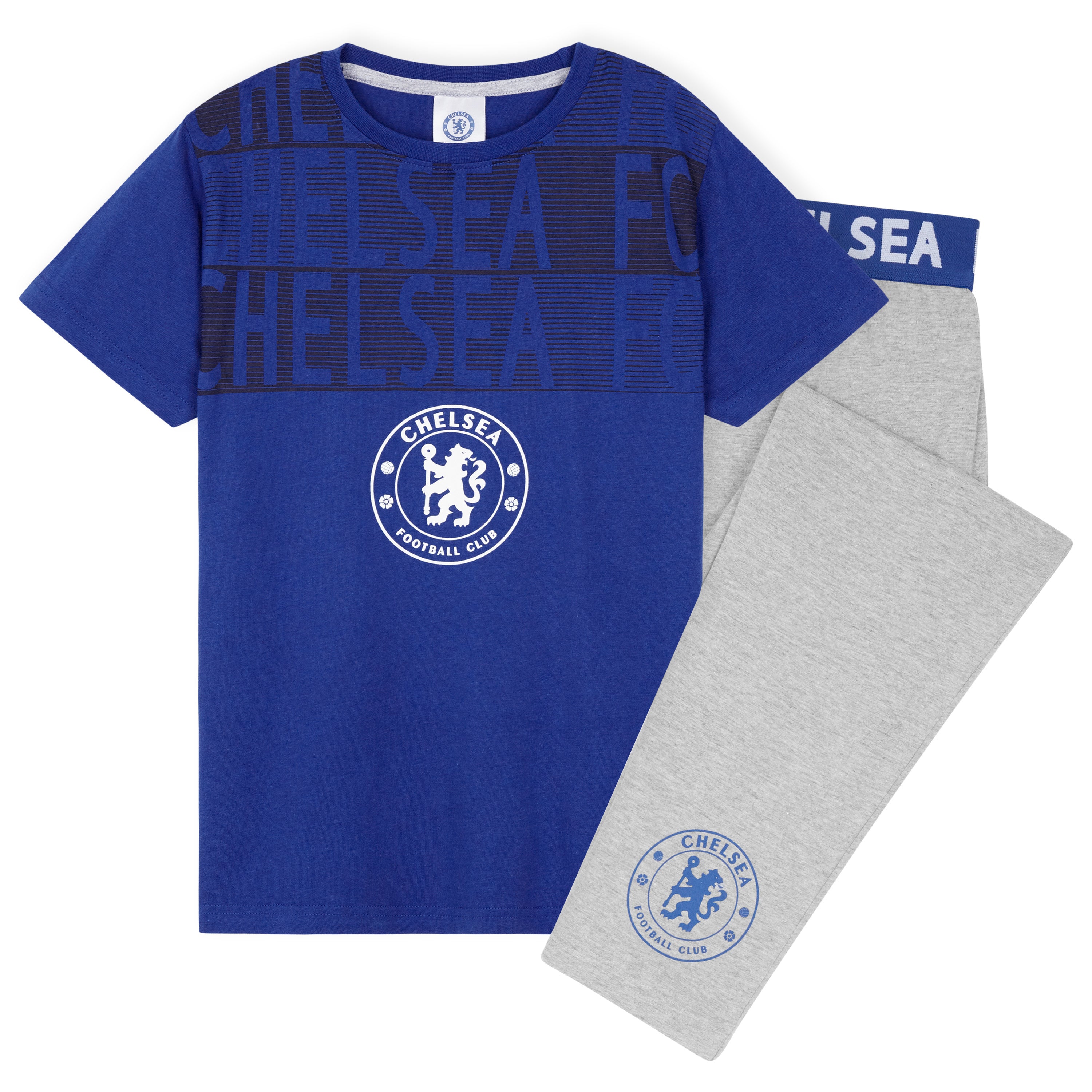 chelsea-fc-pyjama-gar-on-coton-bleu-gris-5-6-ans image 3