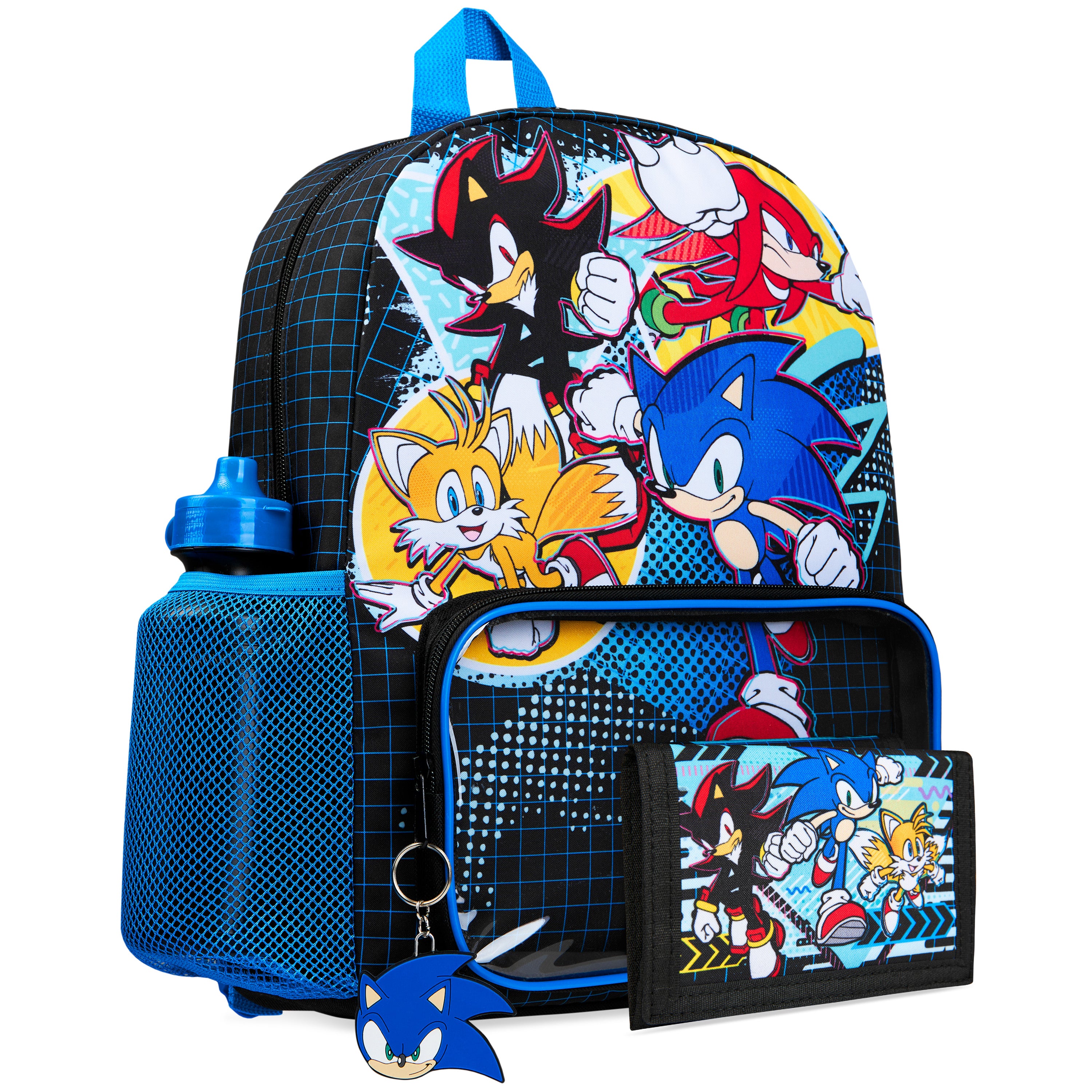 sonic-cartable-cole-4-pi-ces-sac-dos-gourde-gar-on image 1