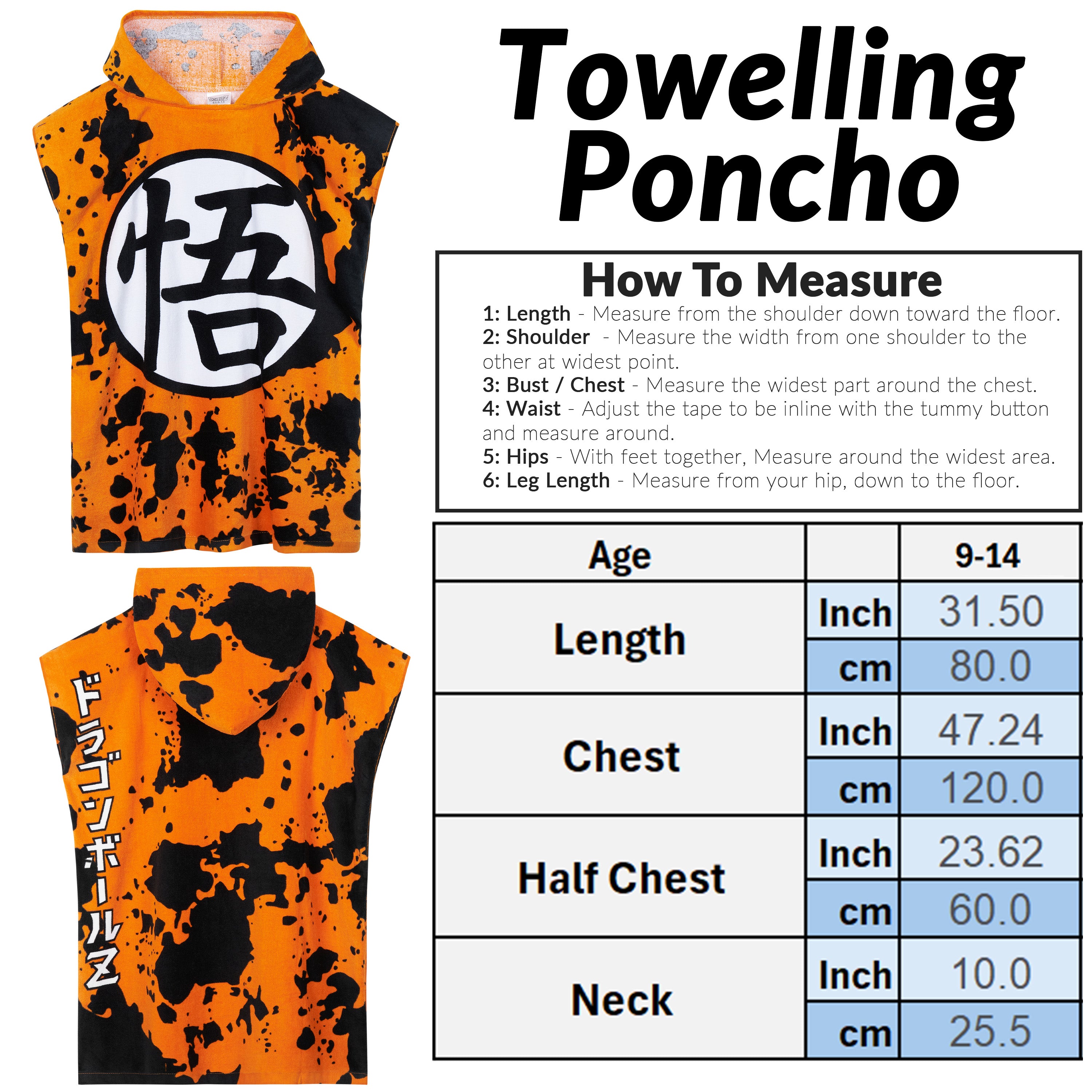 dragon-ball-z-poncho-bain-capuche-enfant-9-14-ans image 6