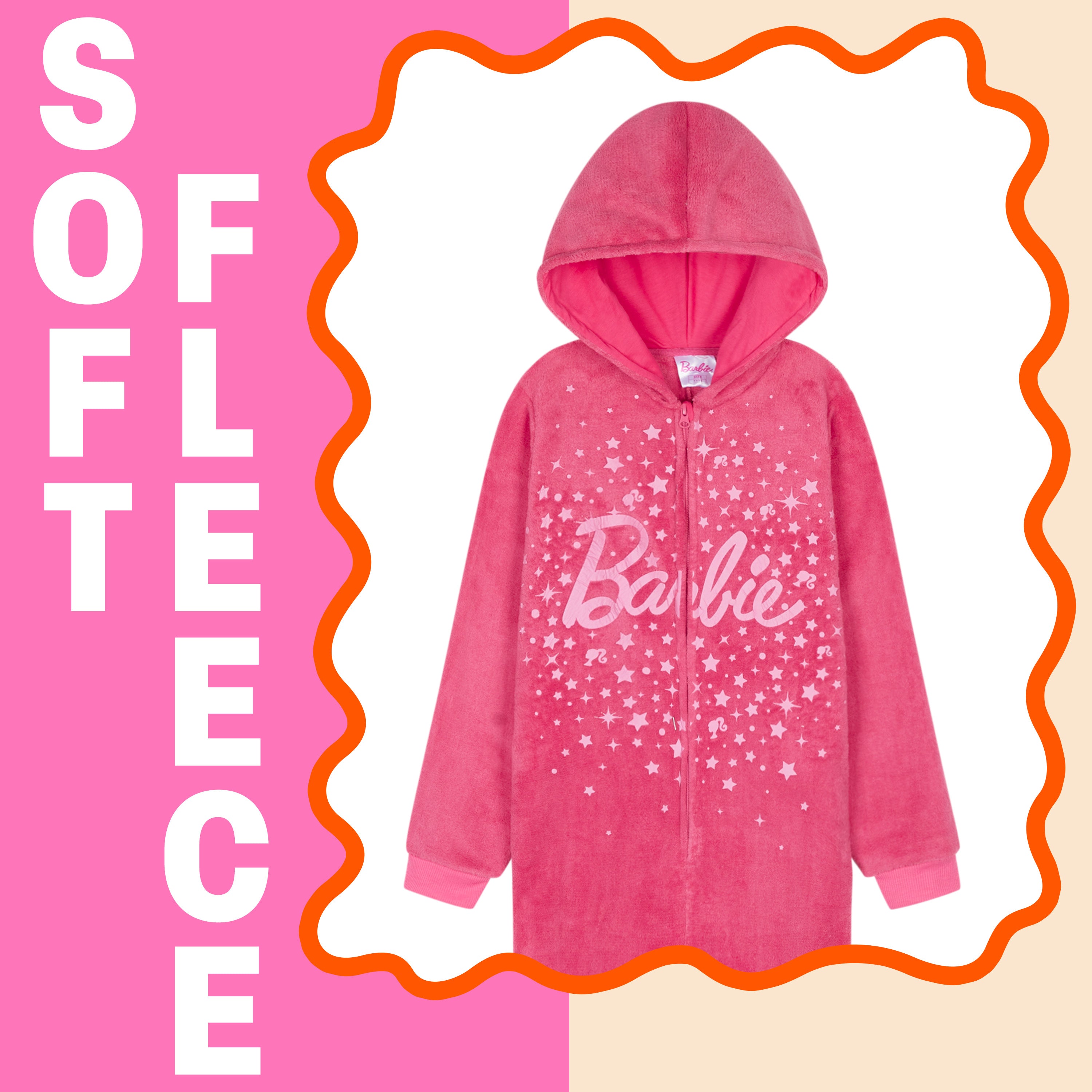 barbie-combinaison-pyjama-fille-polaire-3-4-ans-capuche image 3