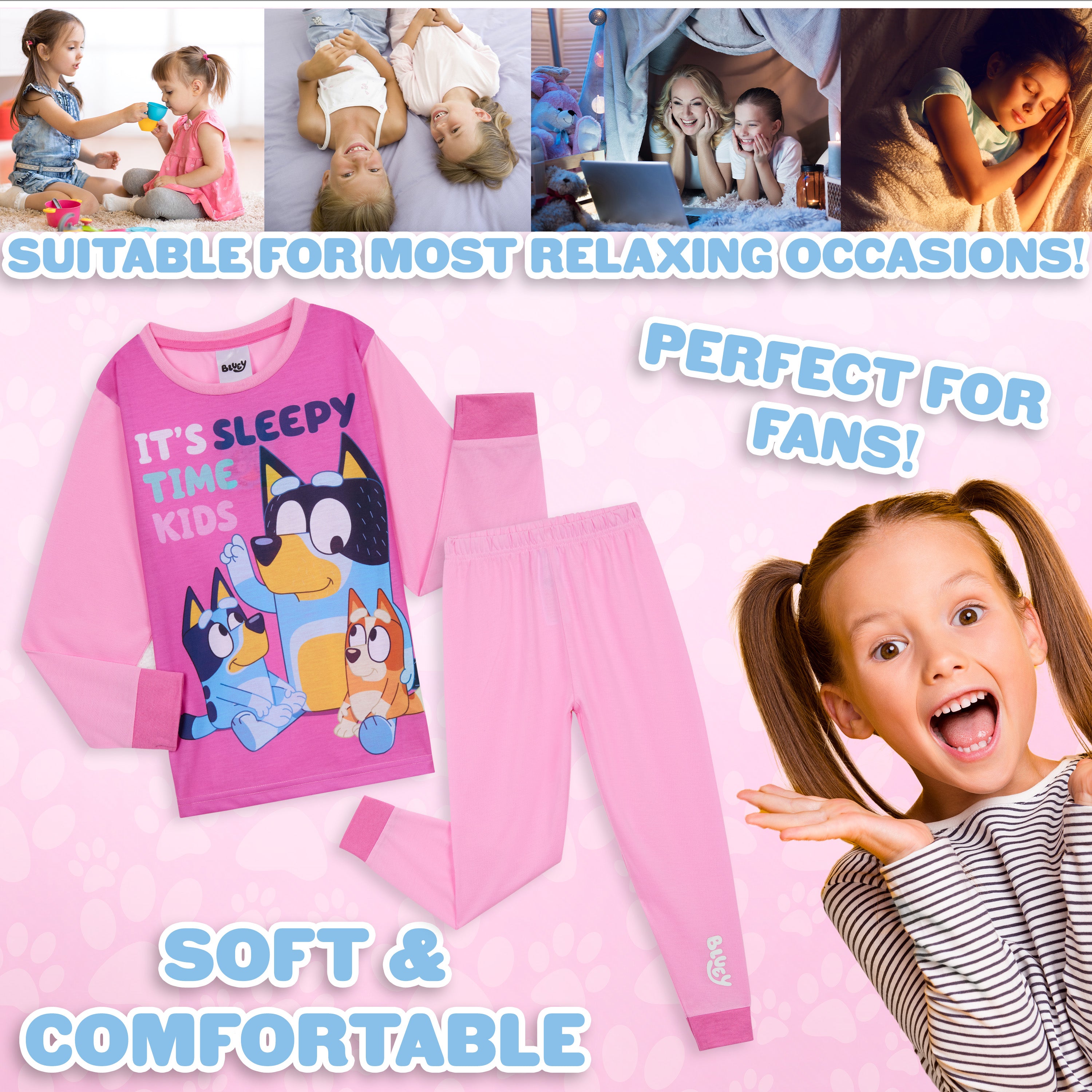 bluey-pyjama-fille-long-manches-longues-2-8-ans image 4