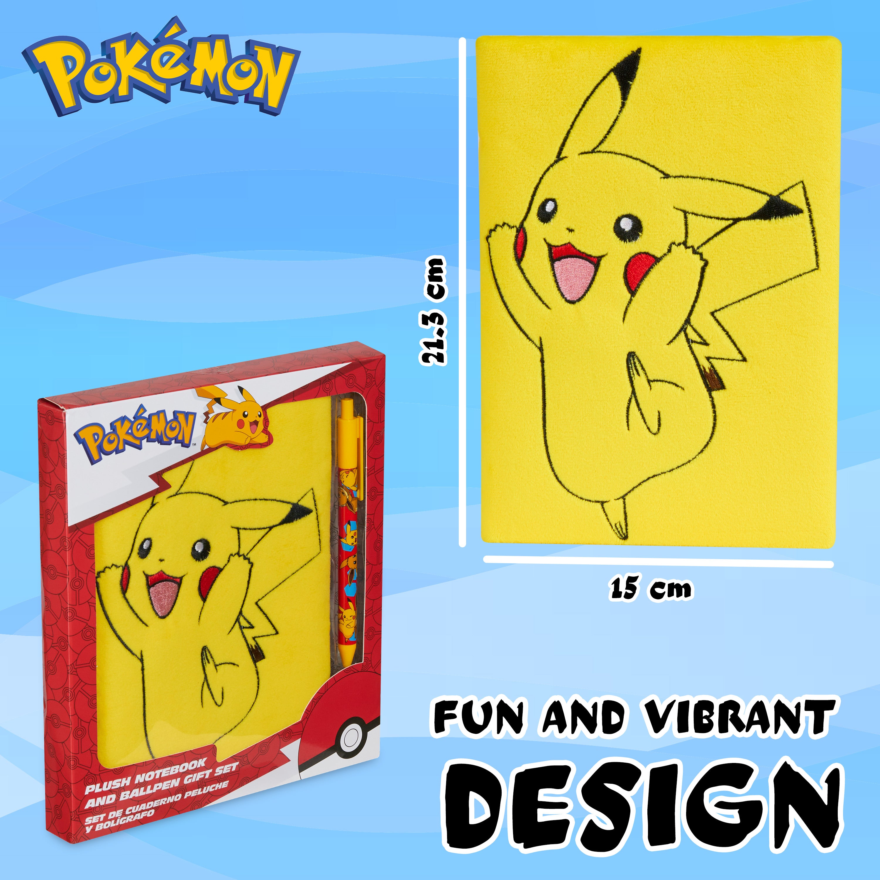 pok-mon-carnet-stylo-set-papeterie-notebook-ballpen-pikachu image 6
