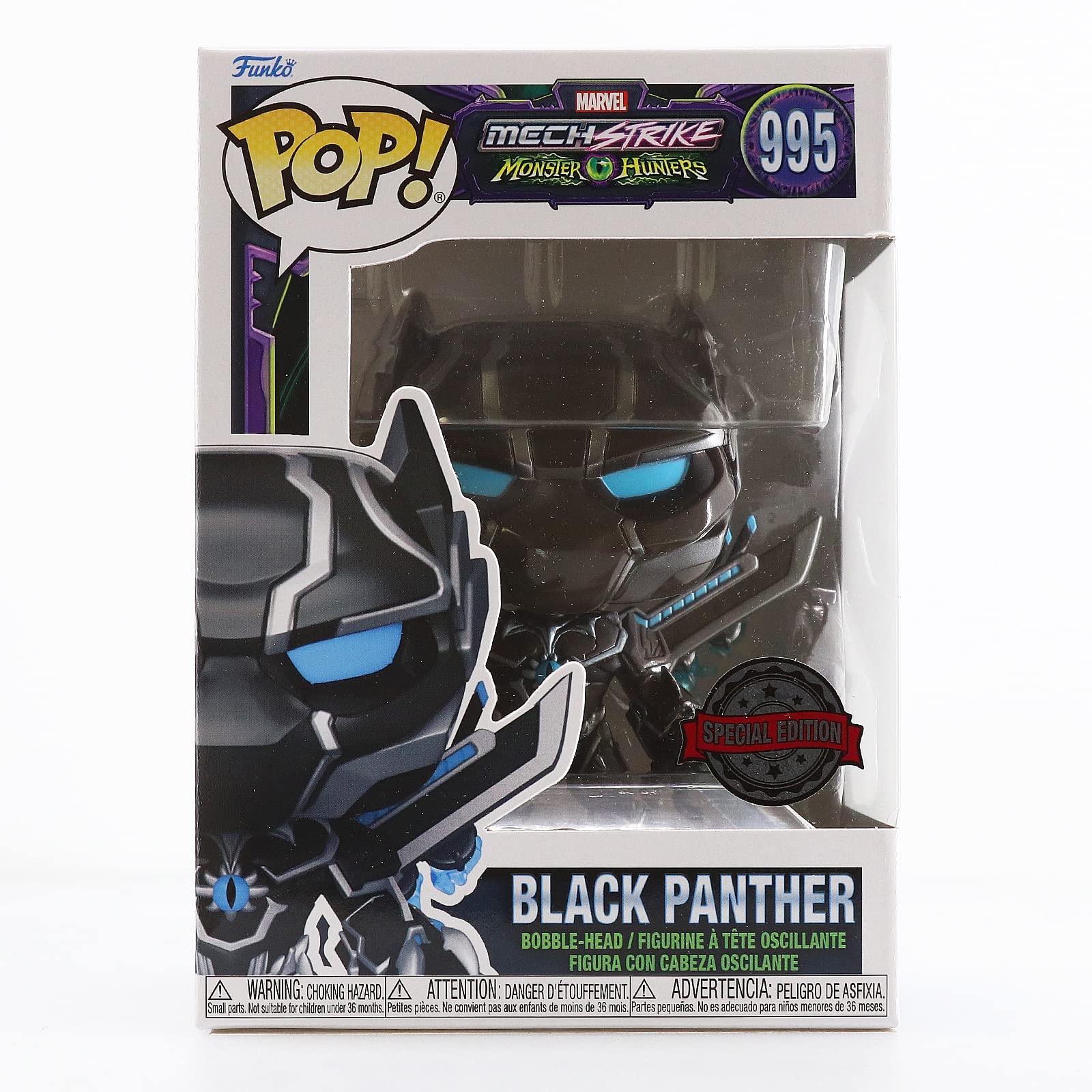 funko-pop-marvel-mech-strike-monster-hunters-995-black-panther image 1