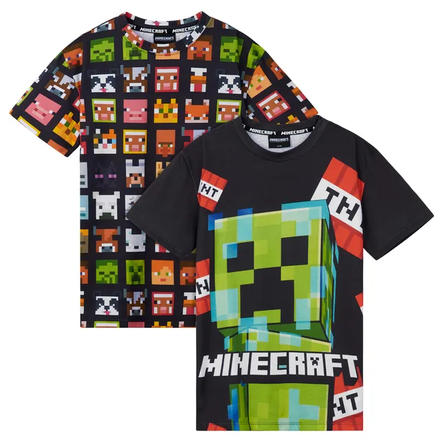 get-trend-boys-t-shirt-minecraft-gar-on-lot-de-2-9-10-ans image 1
