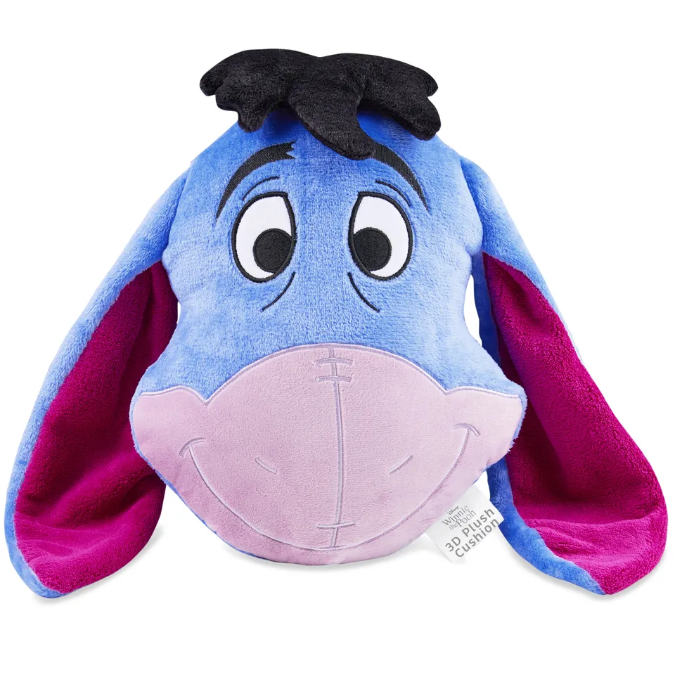 disney-bourriquet-coussin-peluche-3d-bleu-39x30-cm-c-lin image 1