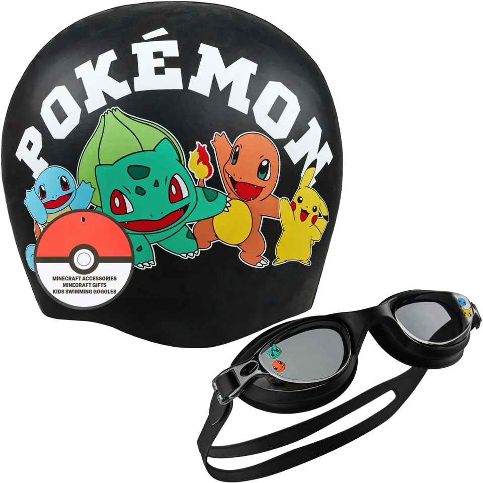 get-trend-boys-lunettes-natation-bonnet-enfant-anti-bu-e-pokemon image 1