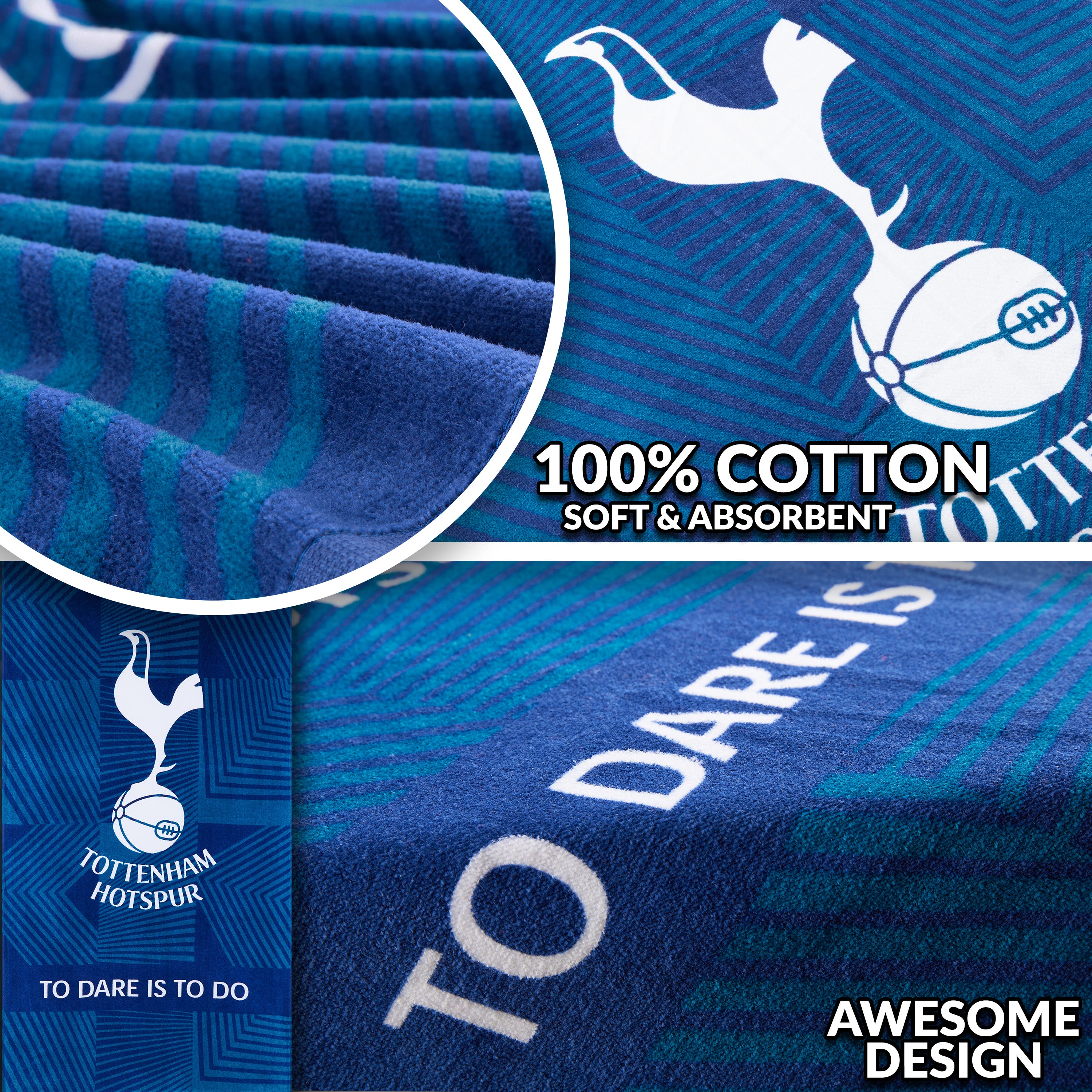 tottenham-hotspur-serviette-bain-coton-137x69-supporter image 4