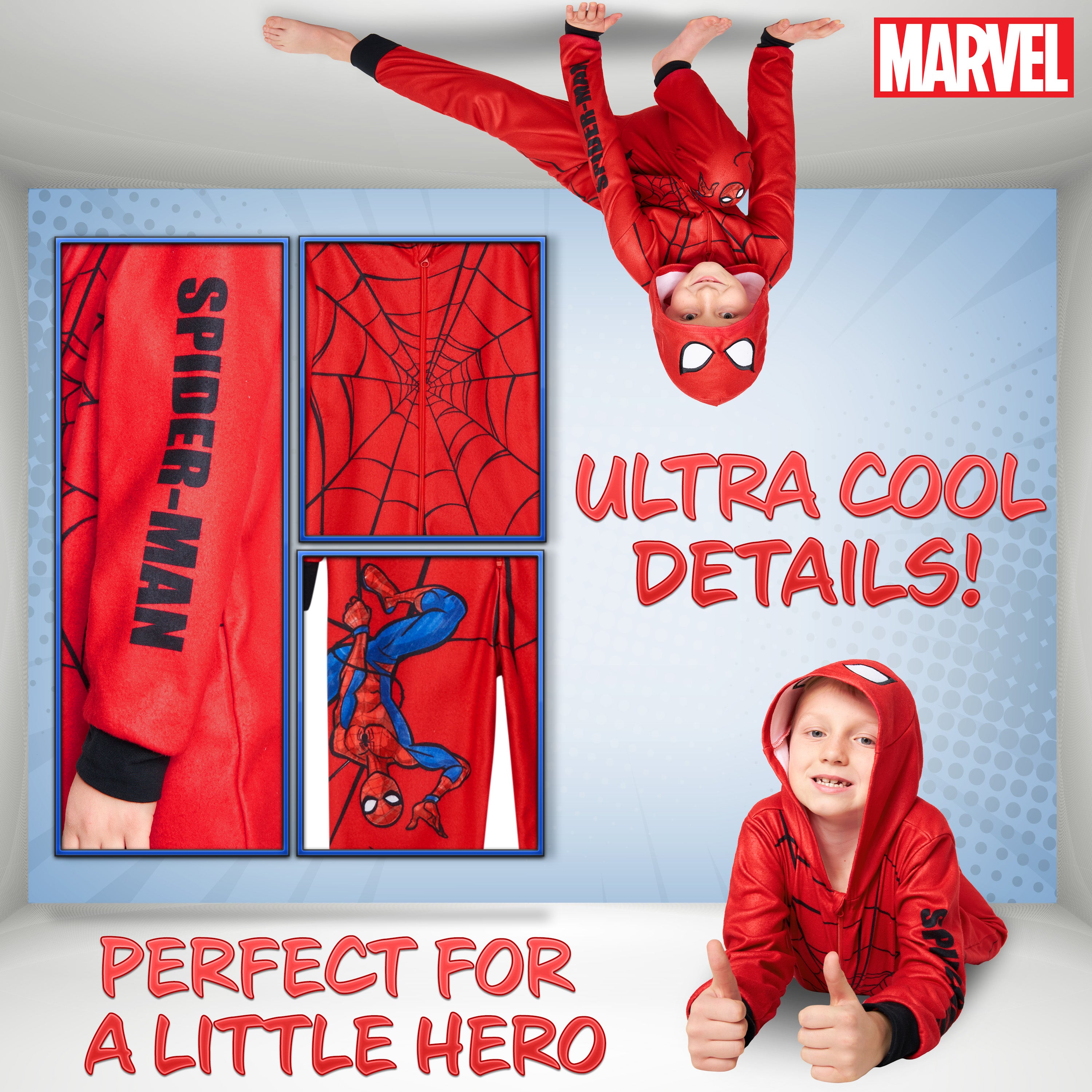 marvel-combinaison-polaire-gar-on-capuche-7-8-ans image 4