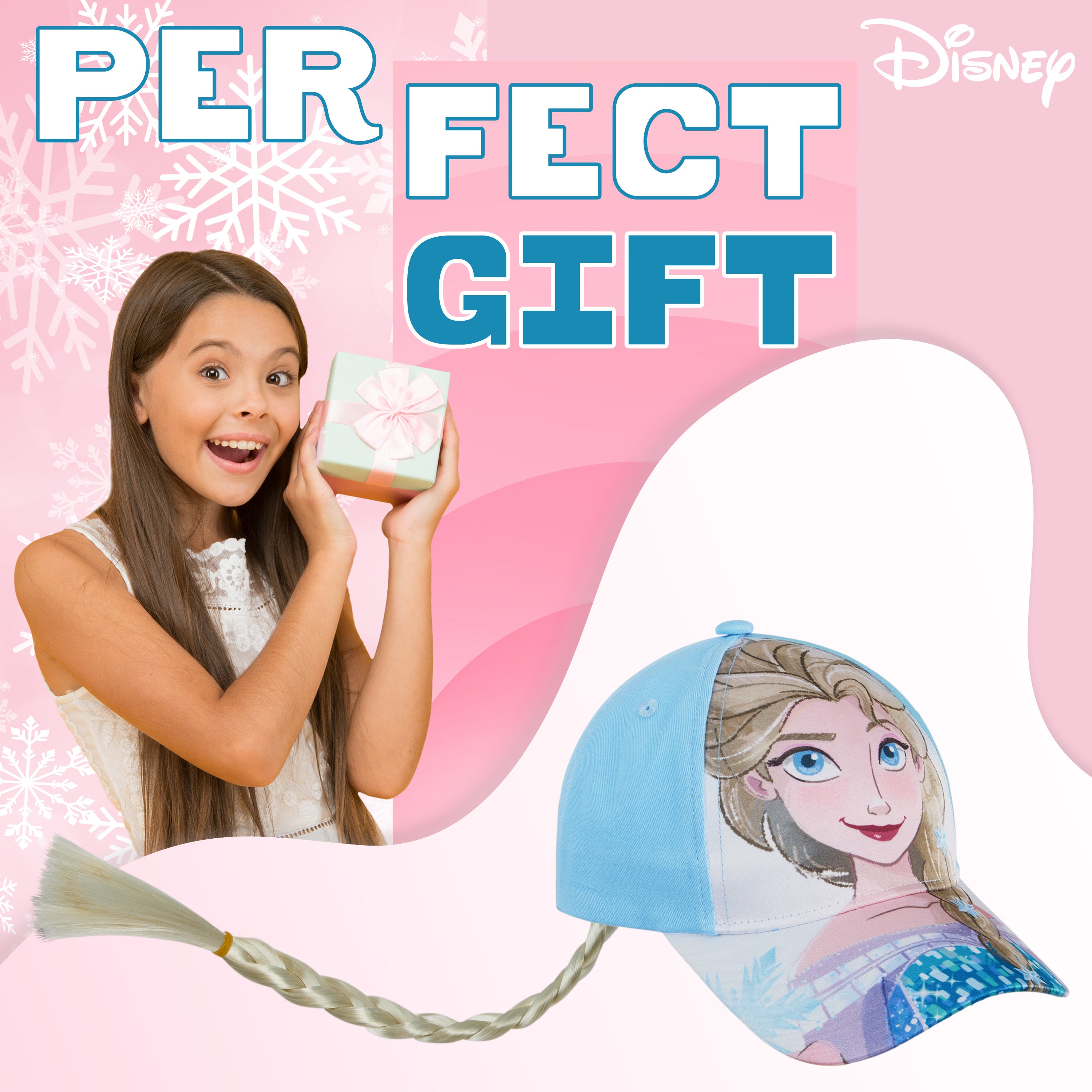 disney-frozen-casquette-fille-elsa-natte-amovible image 3