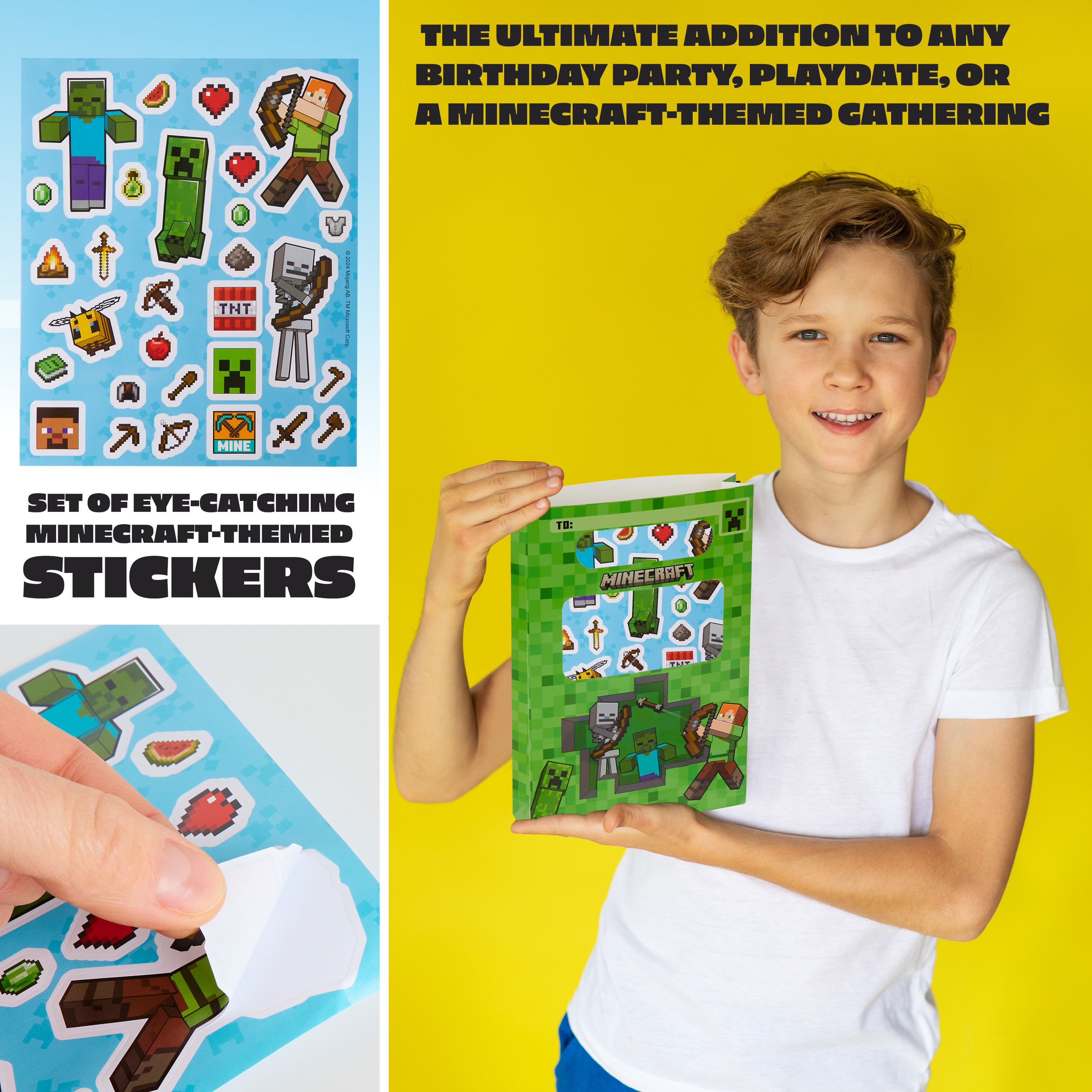 minecraft-sachets-de-f-te-10-pi-ces-avec-stickers image 5