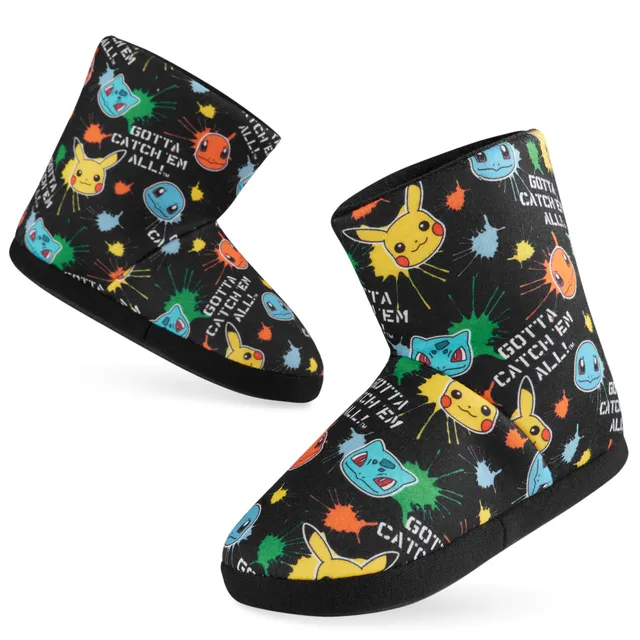 pok-mon-boys-bottines-chaussons-gar-on-noir-pikachu-ant-jeunes image 1