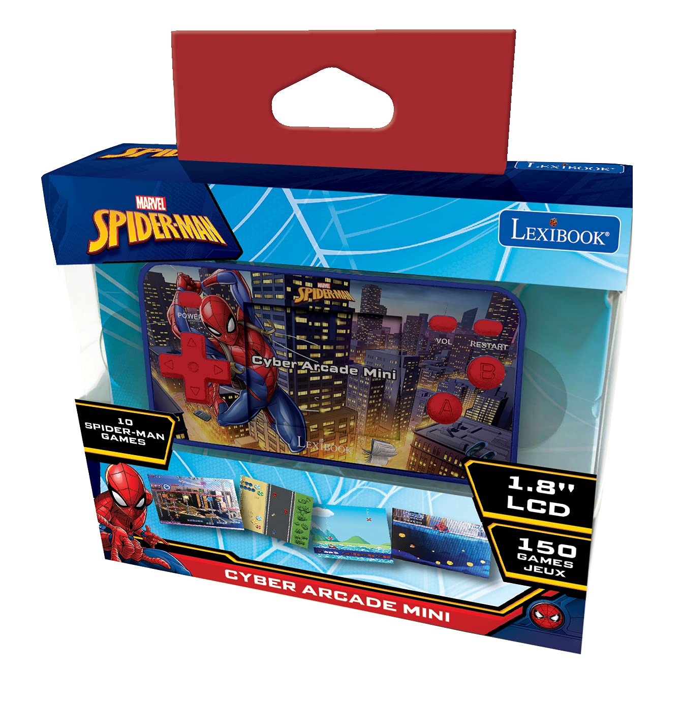 lexibook-spider-man-jl1895sp-console-arcade-poche-150-jeux image 4