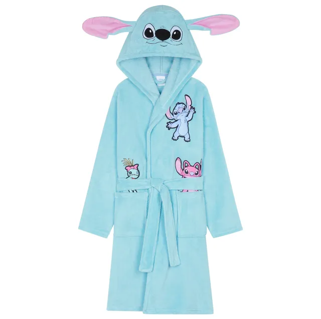 disney-stitch-peignoir-fille-polaire-capuche-9-10-ans image 1