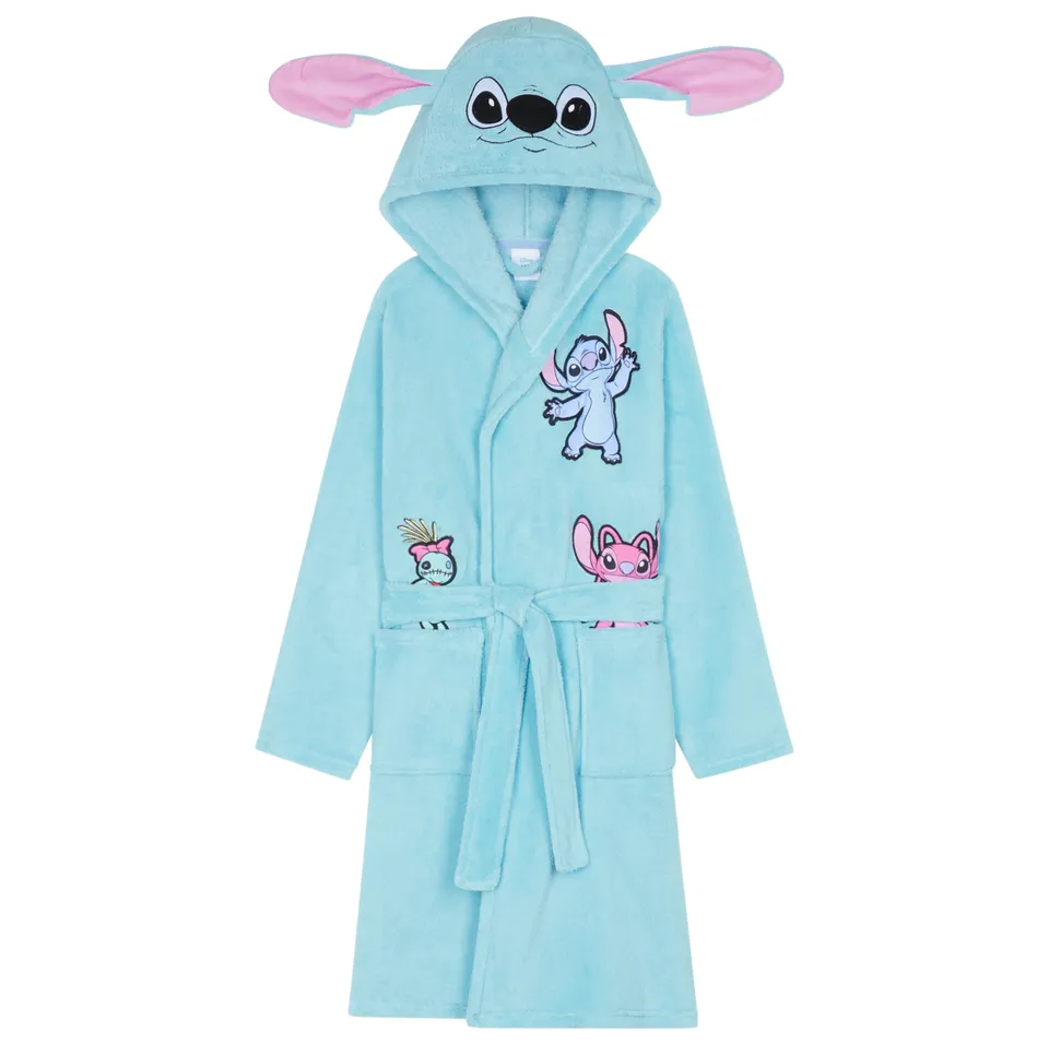 disney-stitch-peignoir-fille-polaire-capuche-9-10-ans image 1