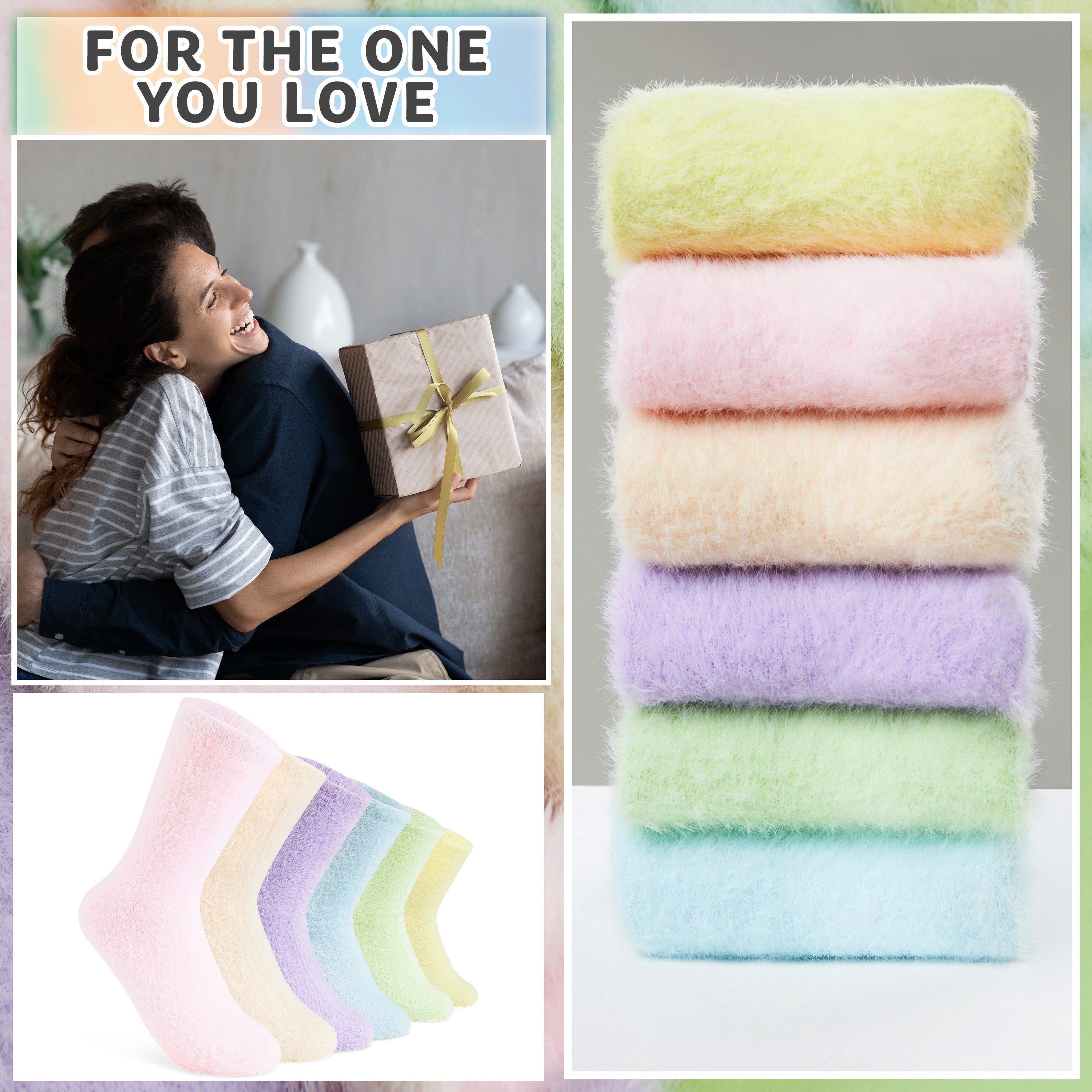 citycomfort-chaussettes-pilou-femme-x6-multicolore image 4