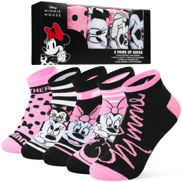disney-chaussettes-basses-coton-lot-de-5-femme-motifs image 1