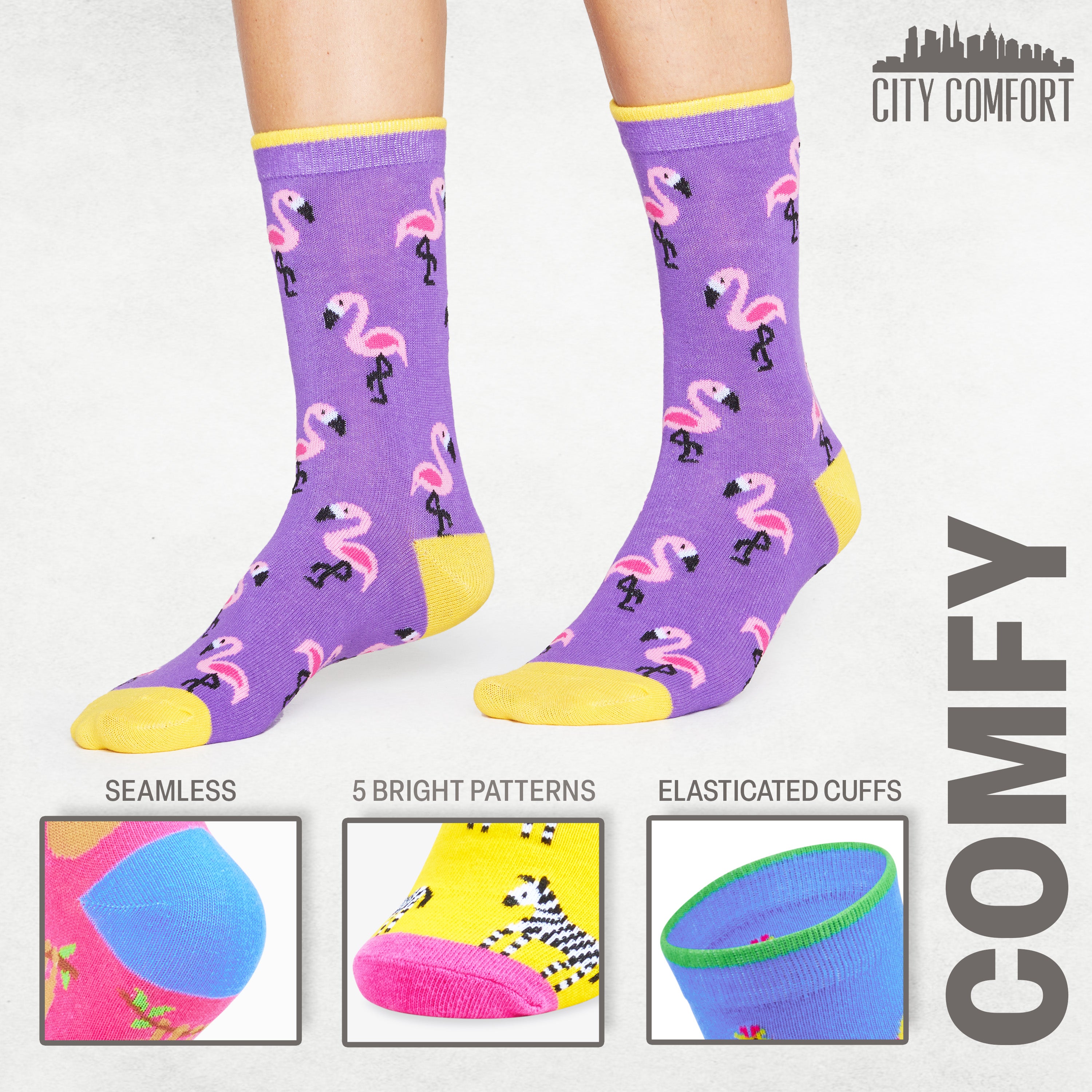 get-trend-chaussettes-femme-couleur-x5-37-42-fantaisie image 5
