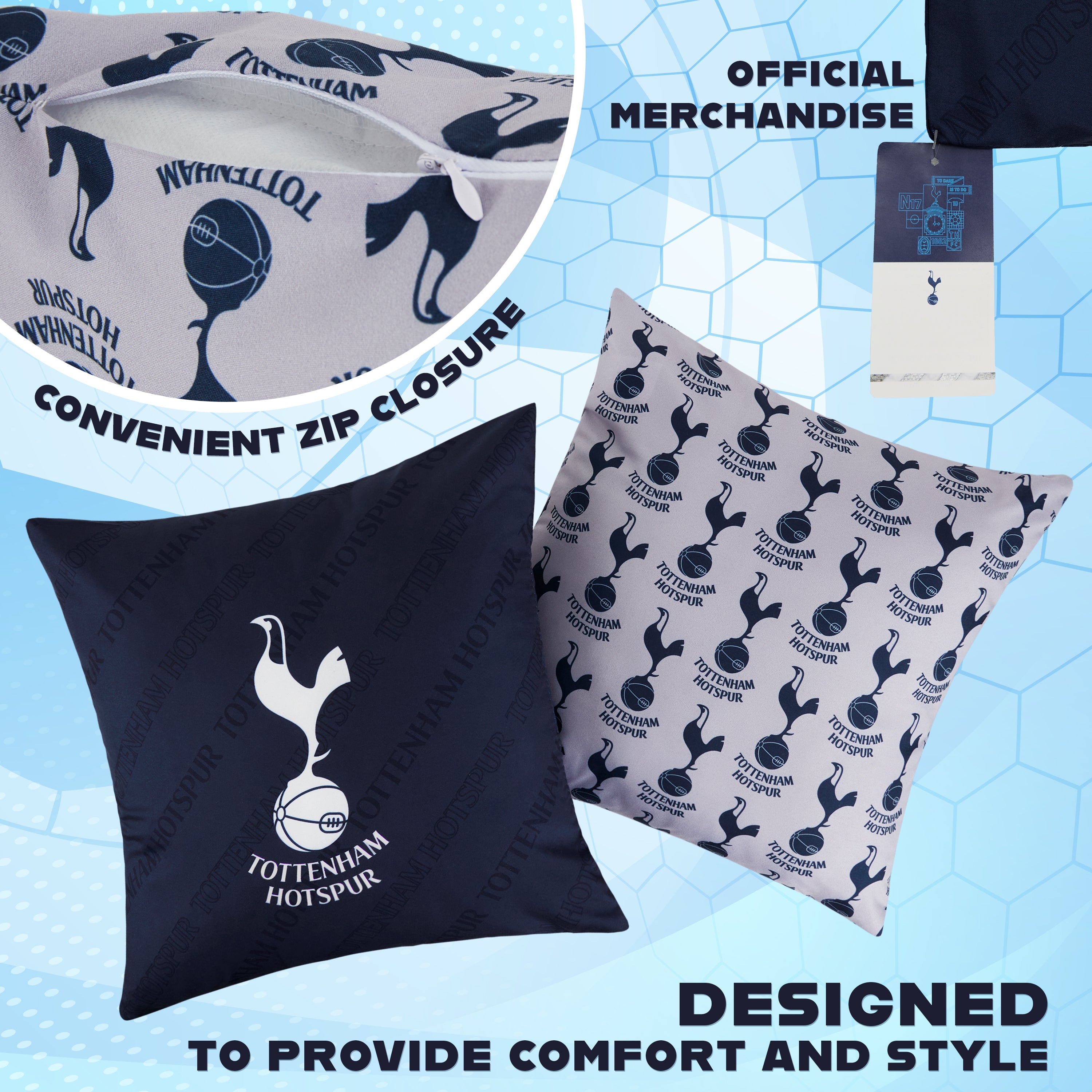 tottenham-hotspur-housses-coussin-39x39-cm-lot-de-2 image 3